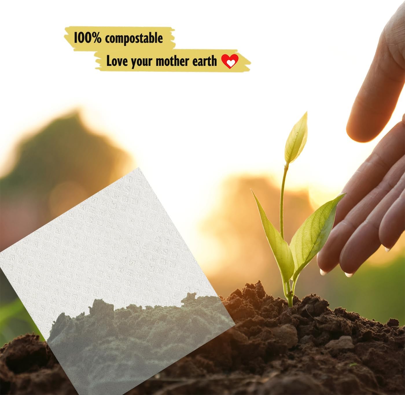 Swedish Dishcloths for Kitchen | 10 Pack Absorbent Cellulose Sponge Cloths Washable | Non-Scratch Reusable Paper Towels Quick Drying Cleaning Rag - White