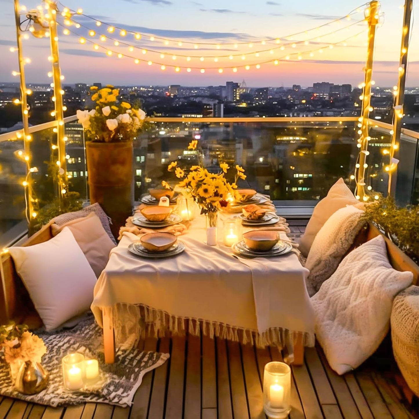 147ft Globe String Lights Indoor Outdoor Waterproof, 300 LED Christmas fairy Lights Plug in with Remote, Hanging Light for Classroom Bedroom Tent Camping Patio Wedding Party Garden Decor, Warm White