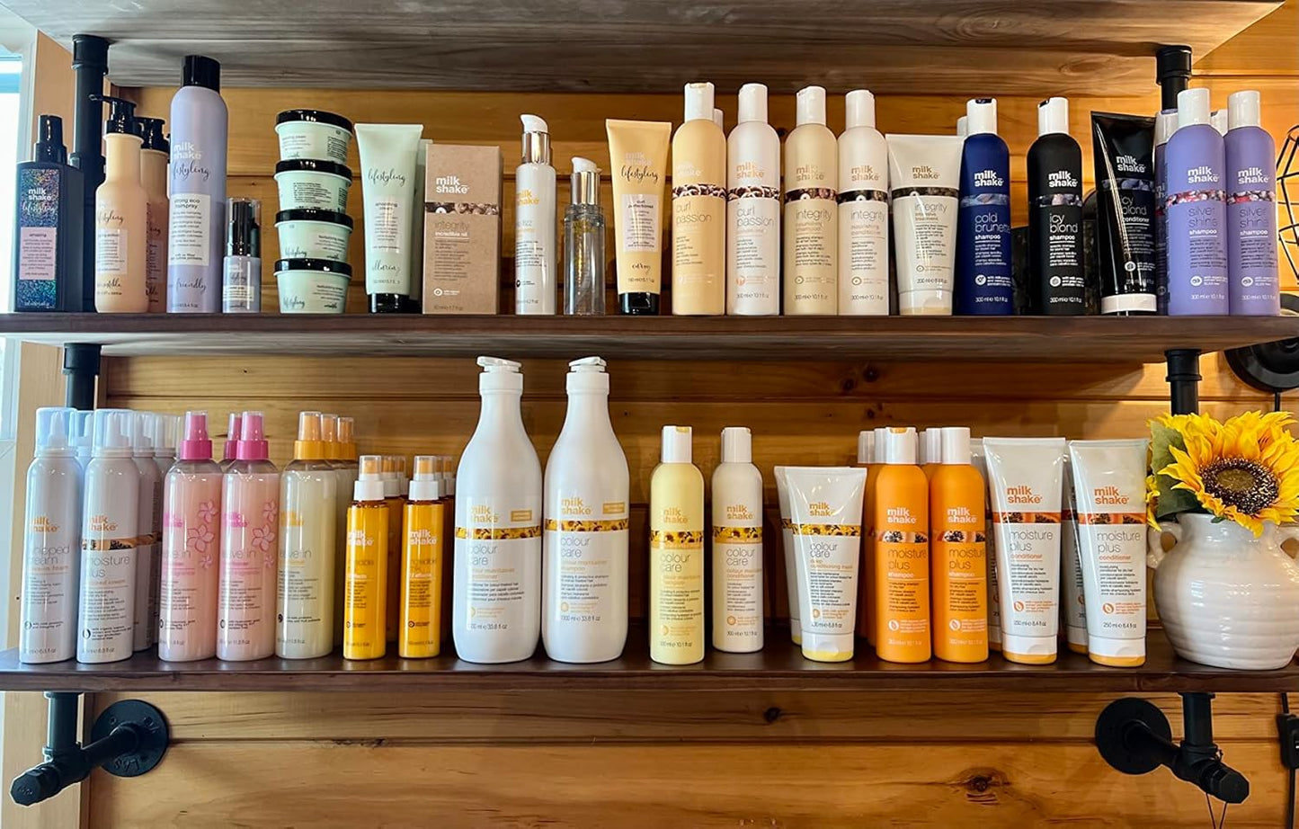 ROGMARS Industrial Pipe Shelves Shelving 48 inch with Solid Wood Planks Farmhouse Pipe Book Shelves Wall Mounted,Industrial Floating Shelves Bar Shelving Rustic Shelves 2 Tier for Kitchen,Living Room