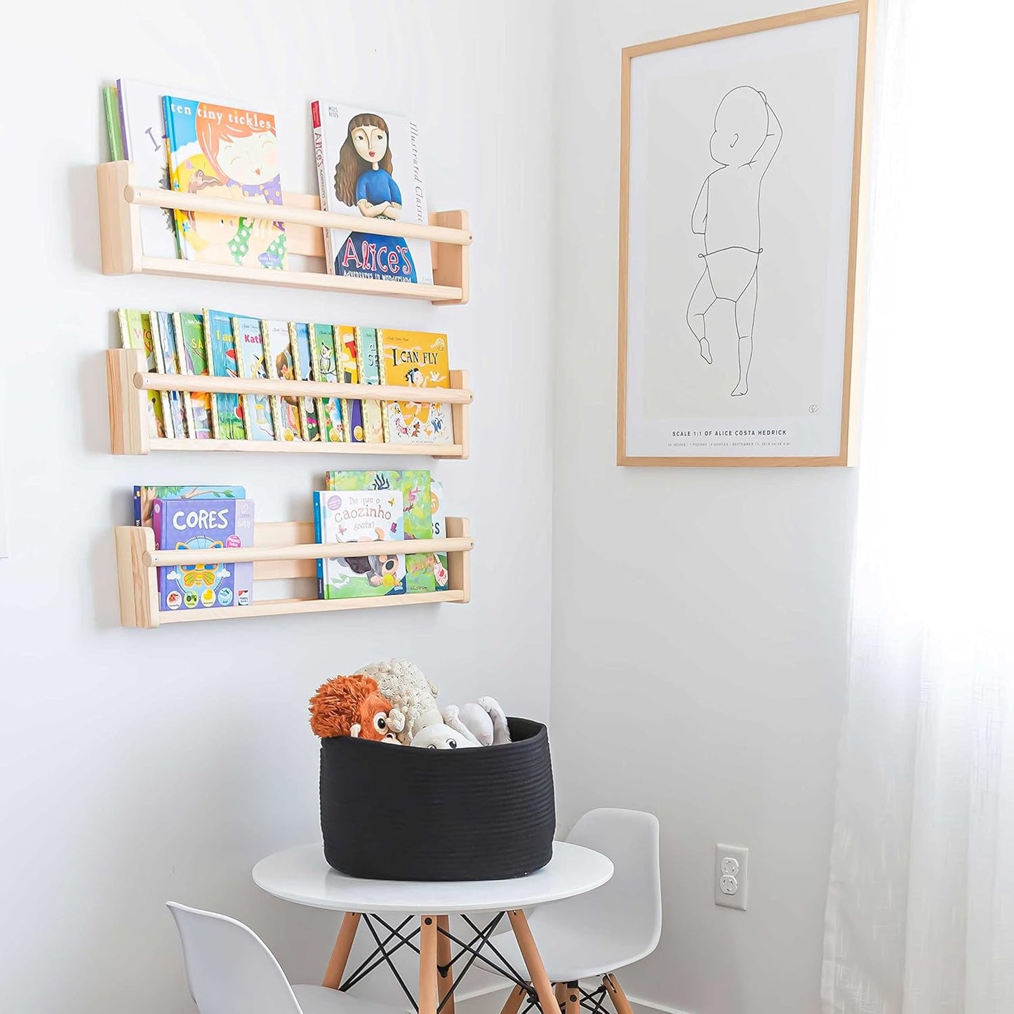 OrganiHaus Woven Storage Baskets for Organizing, Cotton Rope Organizer Bins for Shelves, Closet & Nursery, Dog Toy Basket, Decorative Bins for Toys, Towels & Books - 15x10x9, Black