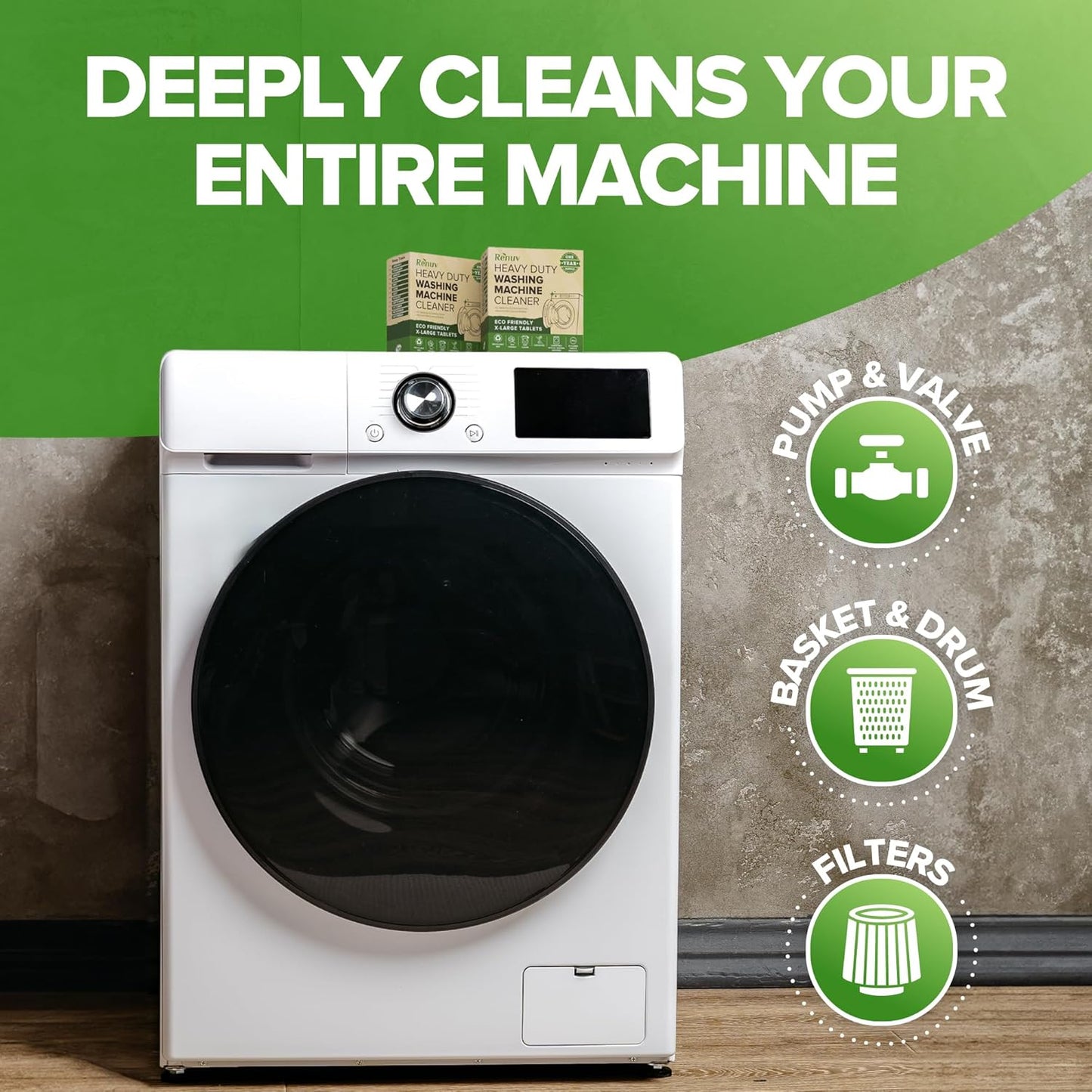 Washing Machine, Dishwasher, Garbage Disposal Cleaner and Deodorizer - Huge Savings!