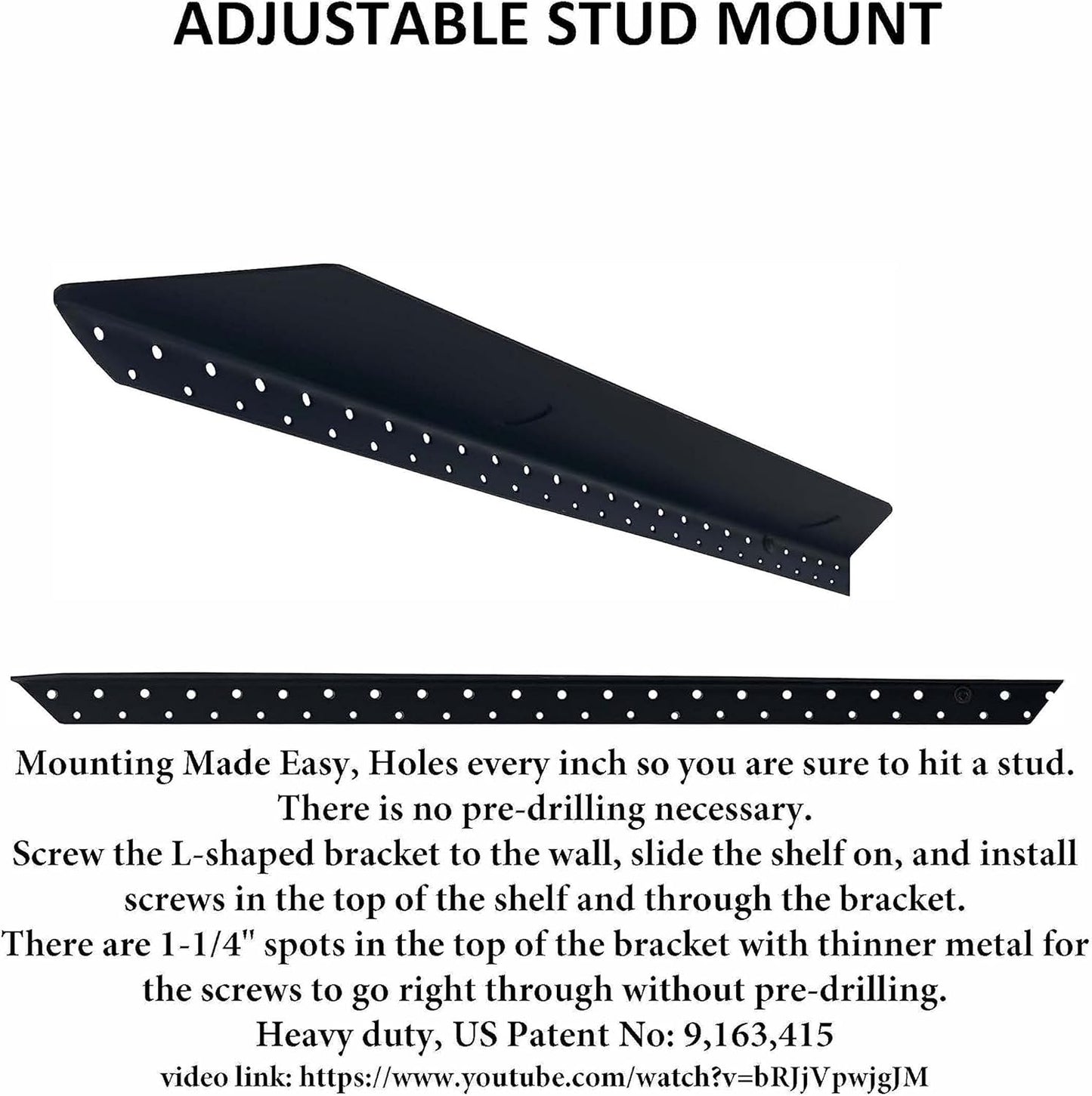 joelsantiques | 24 Inch Floating Shelves for Wall | Made of Natural Wood and Easy Install | Heavy Duty Rustic Book Shelves | Perfect for Bathroom, Kitchen, Living Room | Medium Brown 24x9x2 Inches