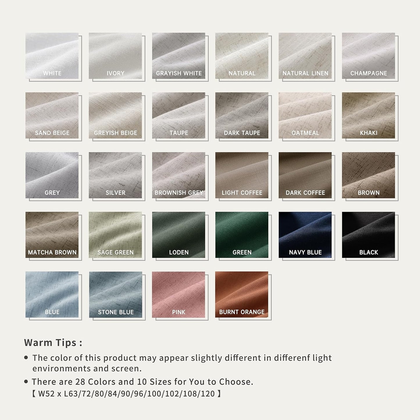 Grey Blackout Curtains Linen Room Darkening 96 Inch Long for Bedroom Living Room 2 Panels Set Back Tab 100% Black Out Curtains Light Gray Modern Linen Blended Thermal Insulated Drapes Heat Blocking