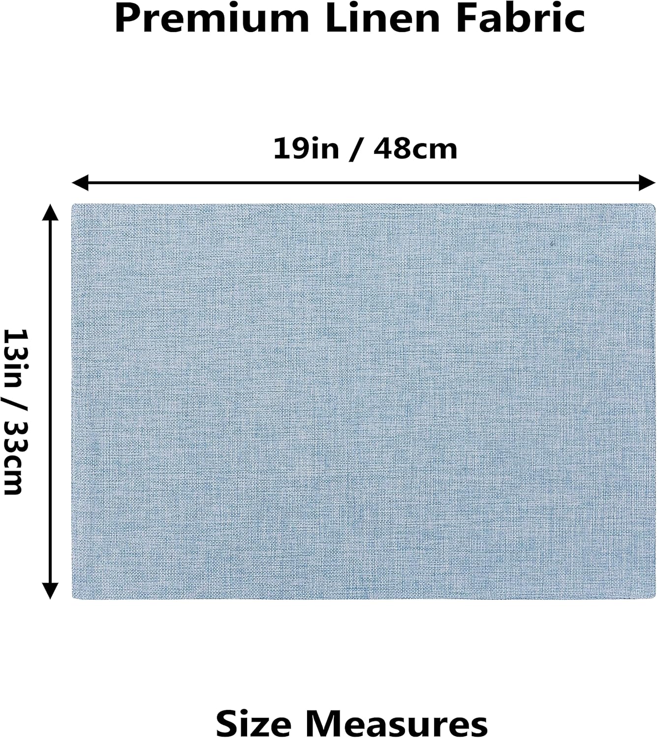 Home Brilliant Placemats Table Mat Set of 6 Heat Resistant Dining Place Mats for Kitchen Restaurant Wedding Holiday Celebration, Blue