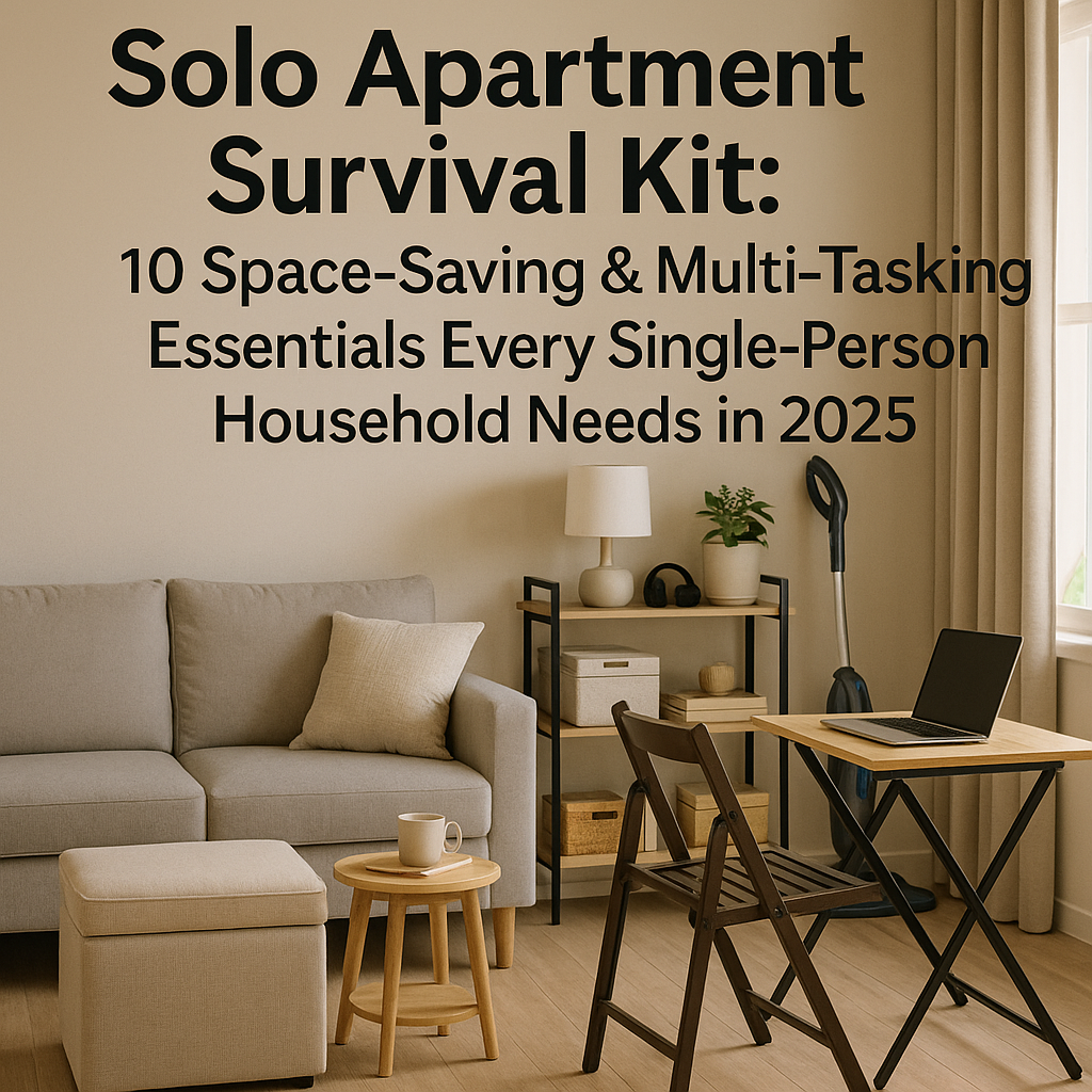 “Solo Apartment Survival Kit: 10 Space-Saving & Multi-Tasking Essentials Every Single-Person Household Needs in 2025”