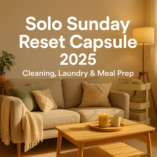 2025 Solo Sunday Reset Capsule: Cleaning, Laundry & Meal Prep Essentials for 1-Person U.S. Apartments