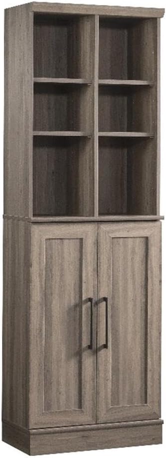 Sauder HomePlus Multi-Room Storage Cabinet with Adjustable Shelves and Door Positioning, Kitchen Laundry Bathroom Pantry Storage Cabinet, in Salt Oak Finish