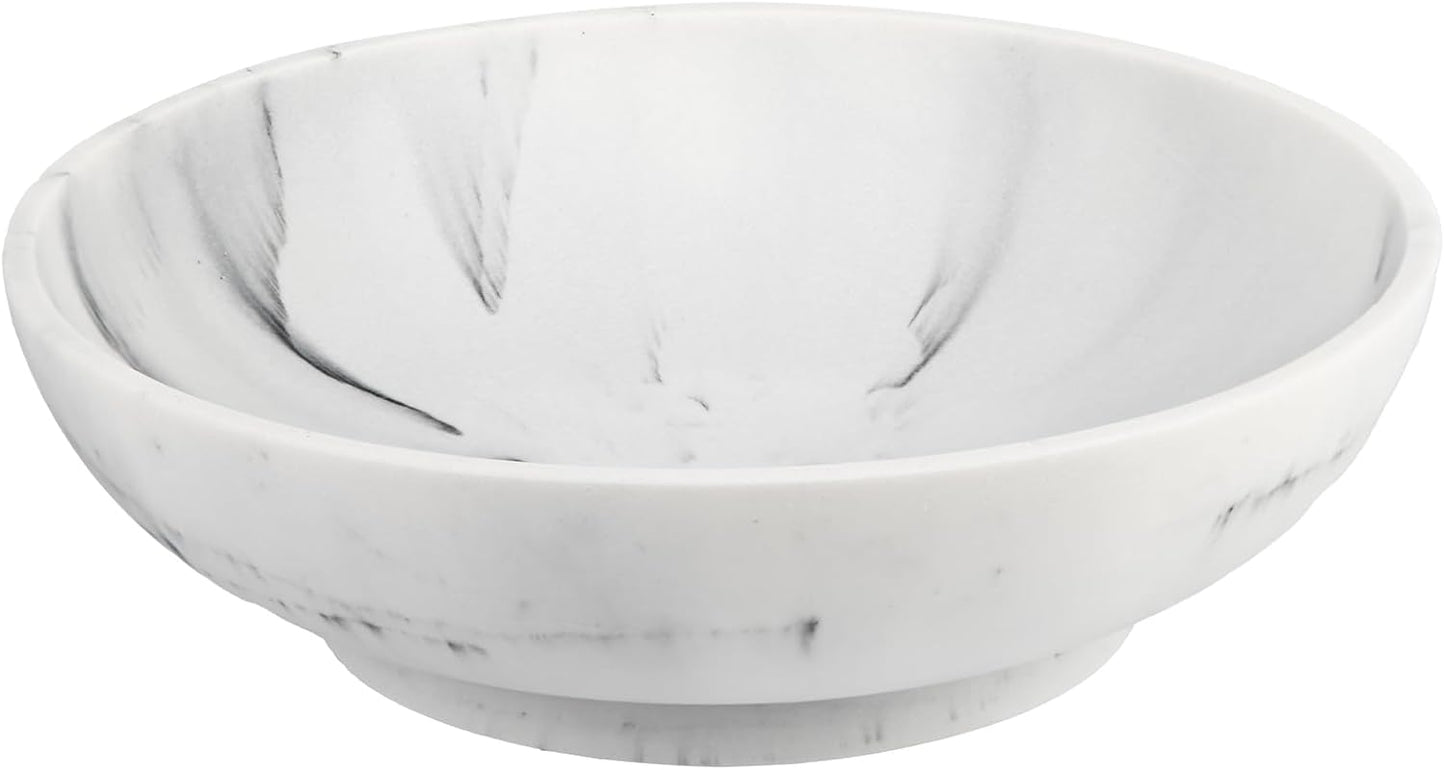 Large Decorative Bowl,Modern Fruit Bowl for Kitchen Counter,Handicraft Decorative Bowls for Home Decor,Stylish Key Bowl for Entry Table,Artificial White Marble