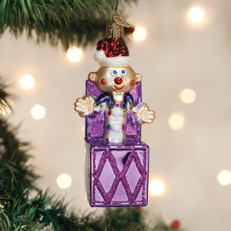 Old World Christmas Charlie-in-The-Box Glass Hanging Ornament