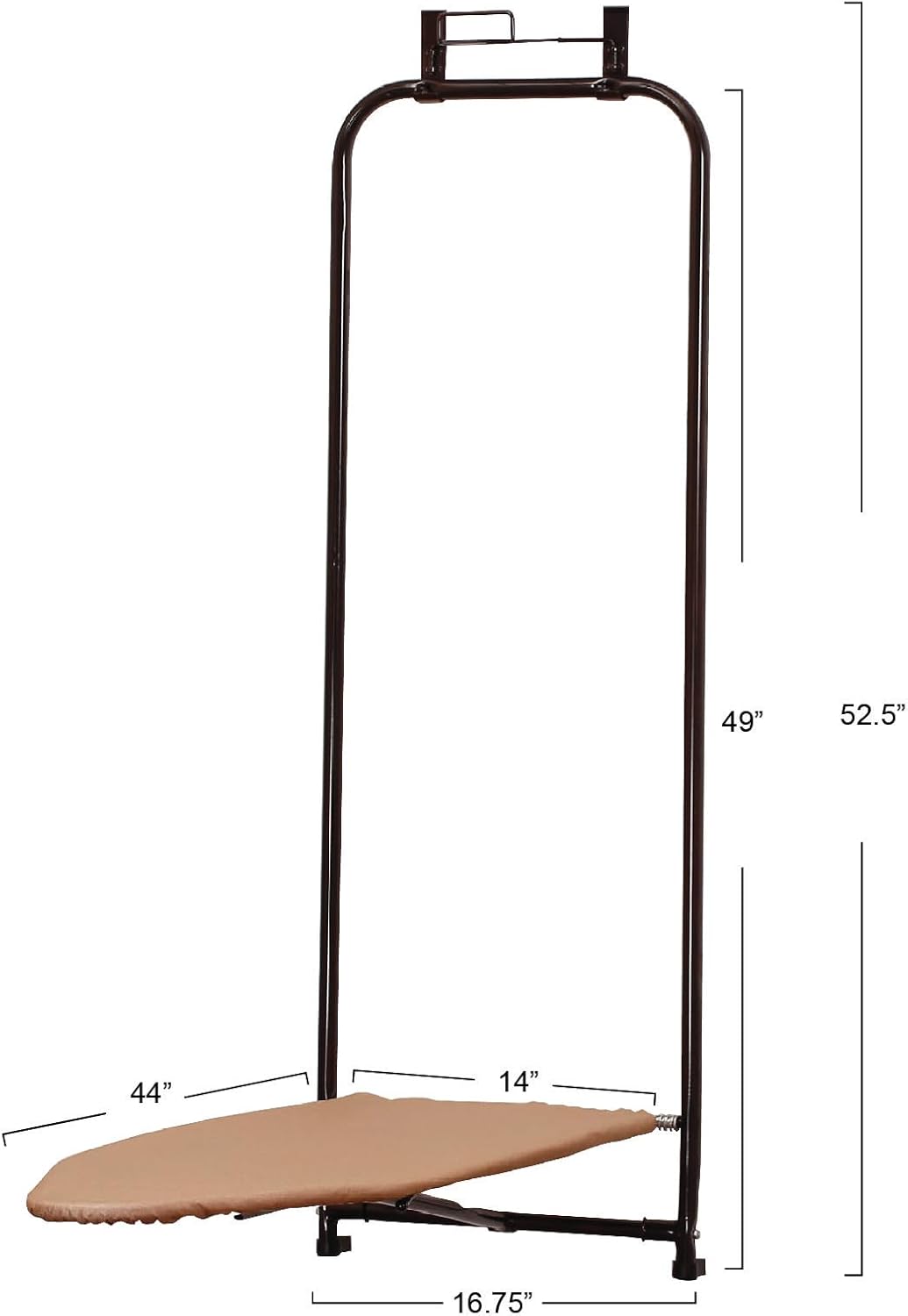 Household Essentials Over-The-Door Steeltop Ironing Board