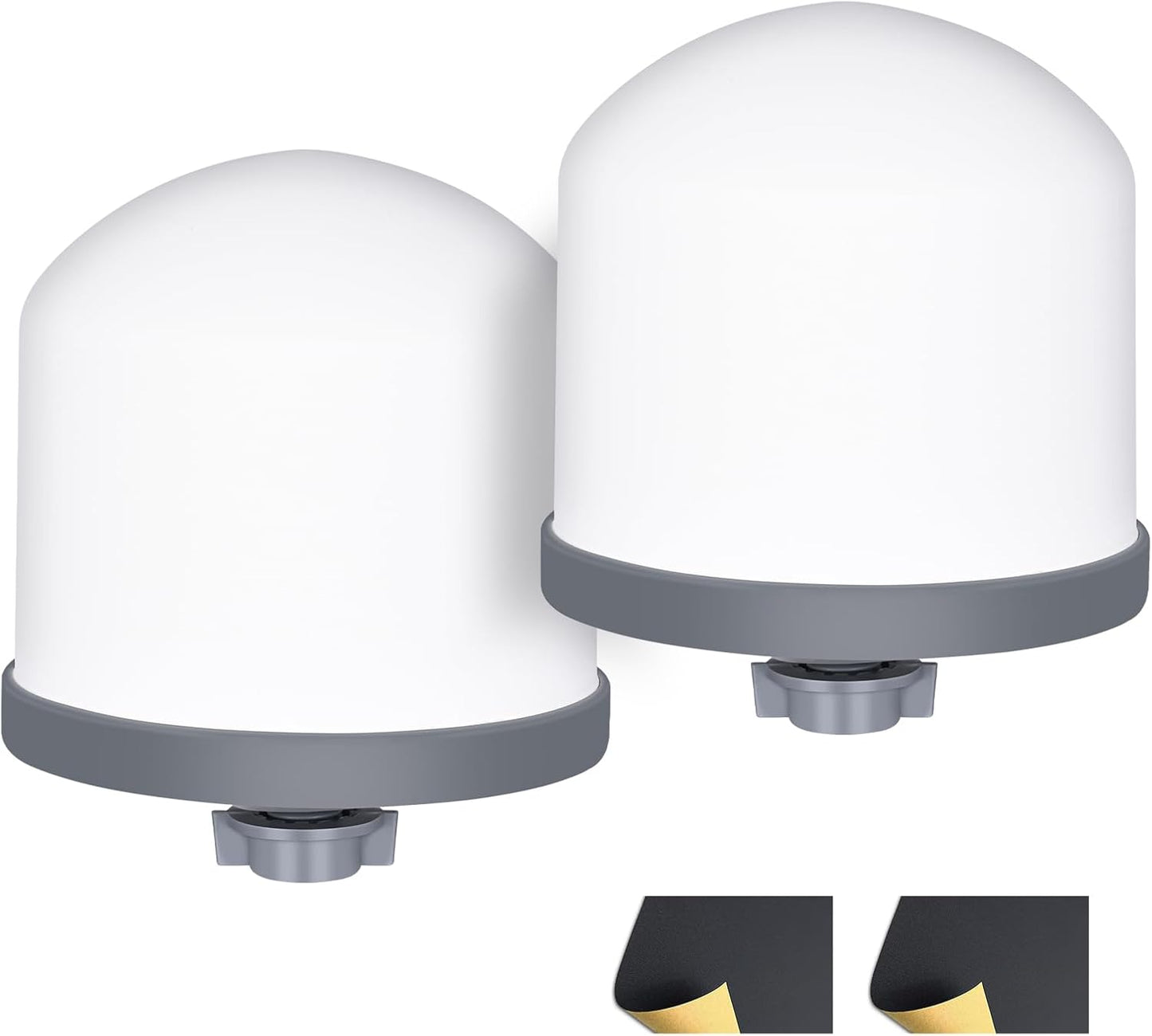 2Pack Replacement Ceramic Dome Water Filter 0.2 to 0.5 micron for Countertop Portable Water Purification System