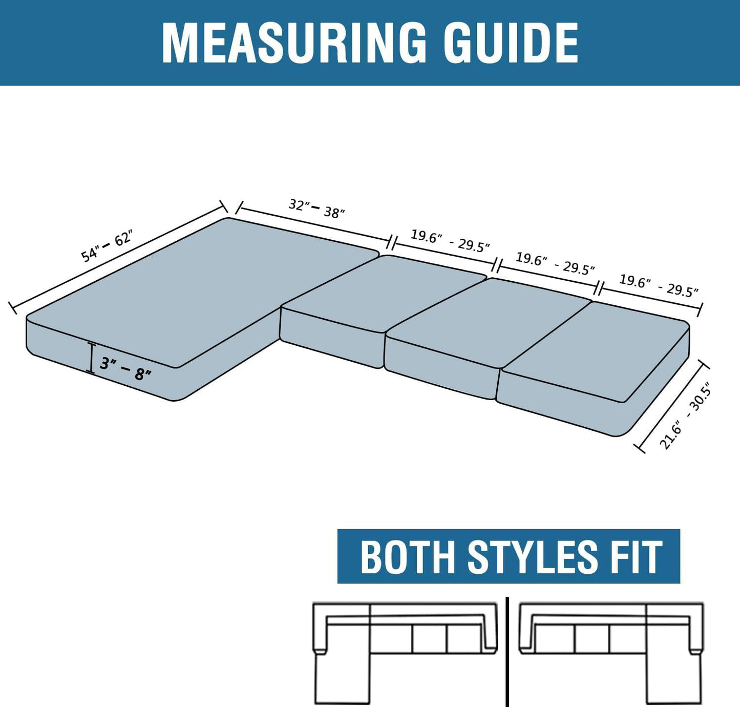 H.VERSAILTEX Velvet Stretch Sectional Couch Covers - 4 Piece Sofa Seat Cushions for L Shape Sectional Couch (Large 3 Seater + 1 Chaise, Ivory)