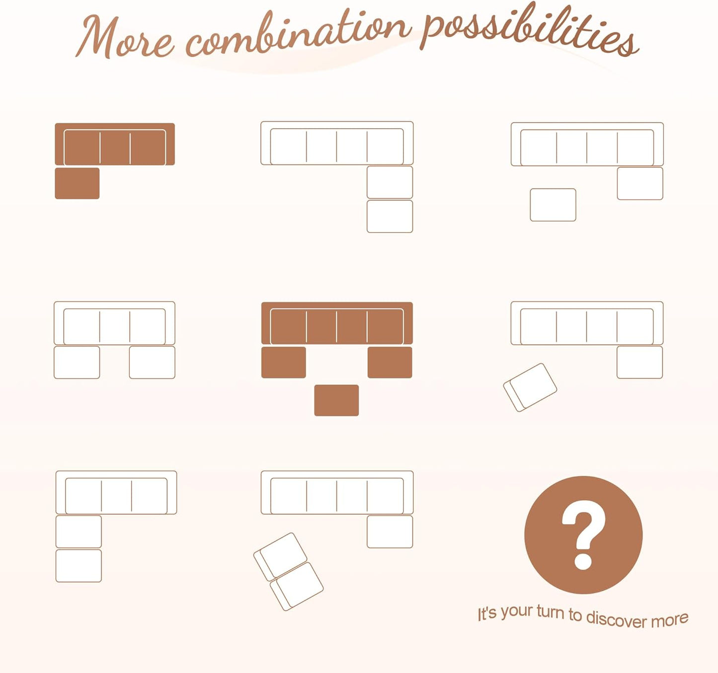 Hobestluk Modular Sectional Sofa Memory Foam Couch L Shape Sofa for Living Room Loveseat with Chaise Lounge Cloud Couch with Removable Cover (Plush White, Loveseat with Chaise)