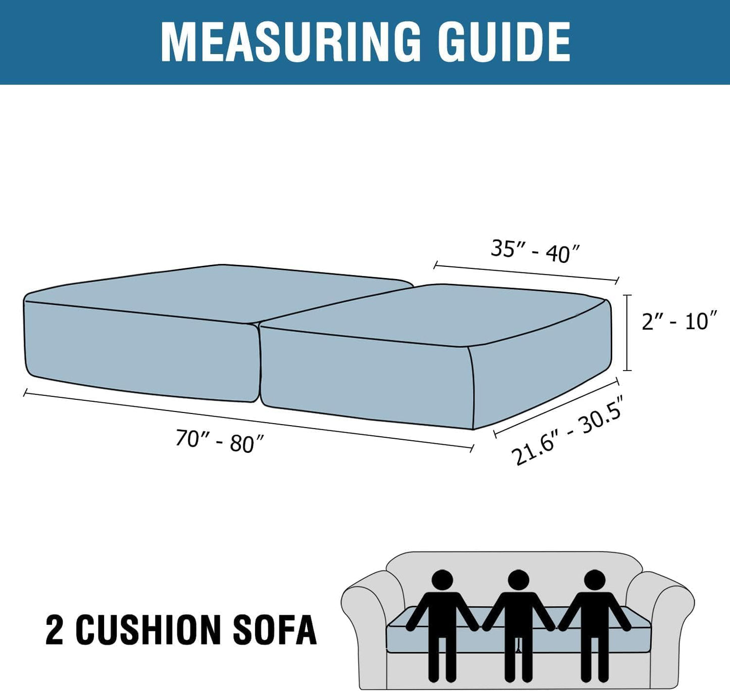 H.VERSAILTEX Velvet Stretch Couch Cushion Cover Plush Cushion Slipcover for Chair Loveseat Sofa Cushion Furniture Protector Seat Cushion Sofa Cover (2 Piece Large Sofa Cushion Covers, Brown Striped)