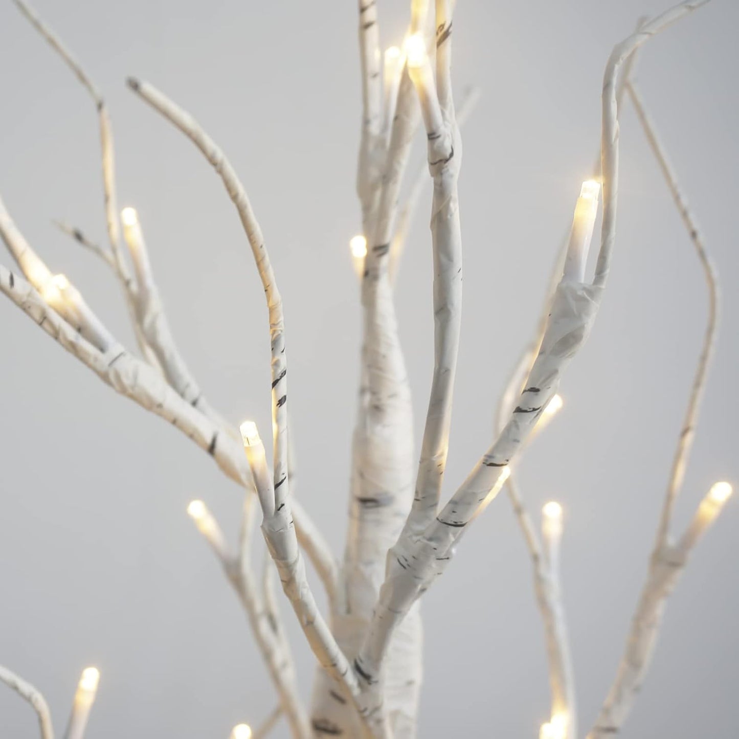 2FT Birch lamp 24 LED Birch Tree Light Tabletop Artificial Tree Light Warm White Light Table Lamp Battery Operated Tabletop Tree with Timer for Birthday Gift Room Festival Decoration Home Party