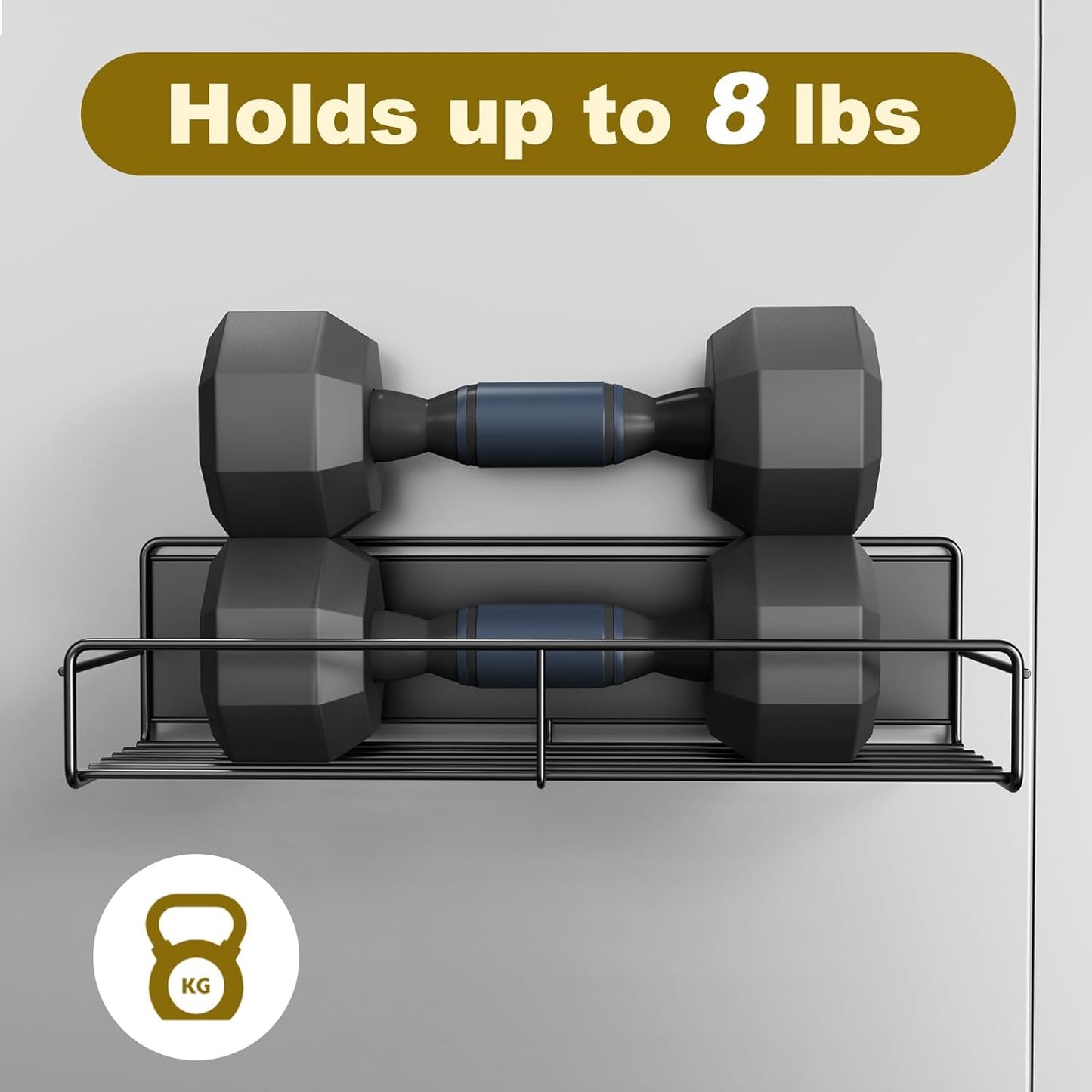 3 Pack Magnetic Spice Rack Organizer, Space Saver for Refrigerator and Whiteboard, Metal Fridge Shelf for Kitchen and Classroom, Black