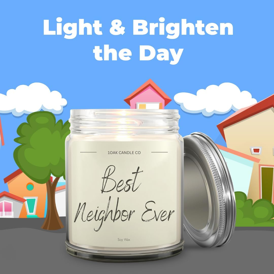 1OAK Vanilla Candle - Best Neighbor Gift for Christmas and Housewarming - Thank You Present for Women and Men