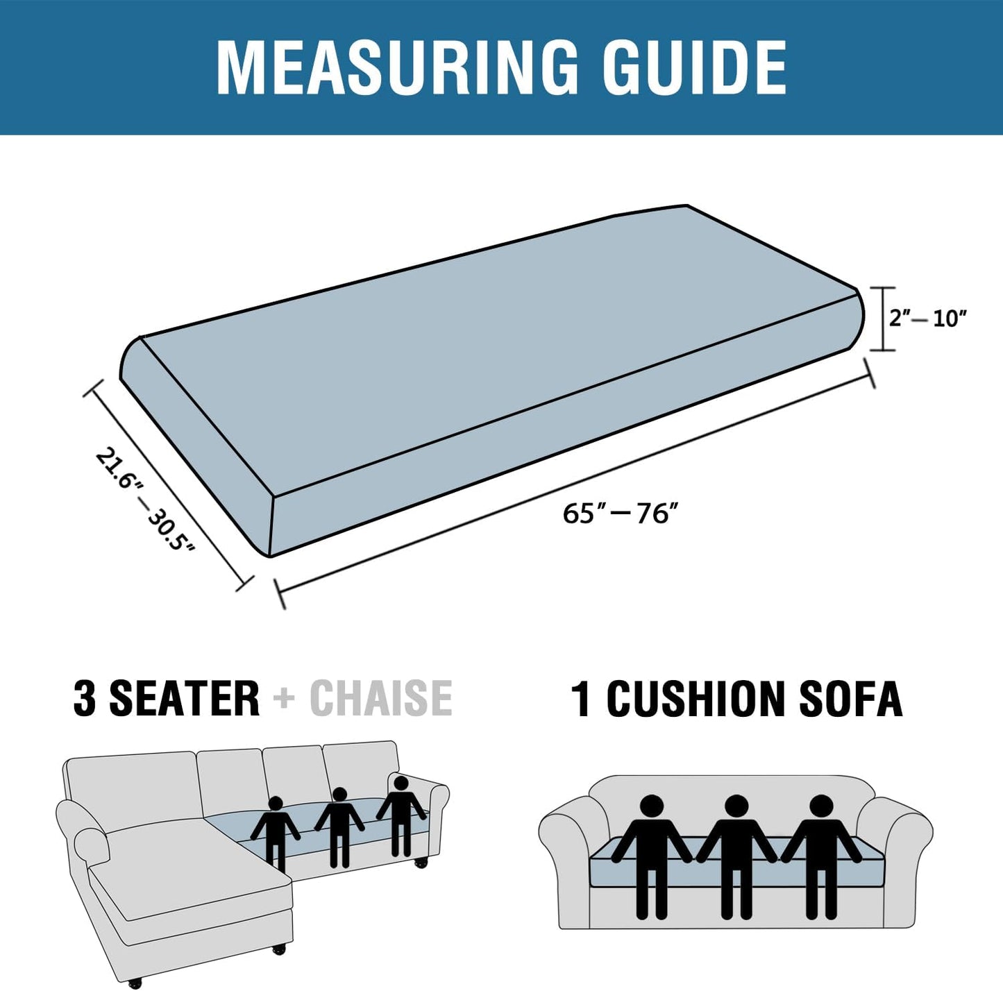 H.VERSAILTEX Velvet Stretch Individual Couch Cushion Cover Plush Cushion Slipcover for Loveseat Sofa Cushion Furniture Protector Seat Cushion Sofa Cover (1 Piece Sofa Cushion Cover, Ivory)