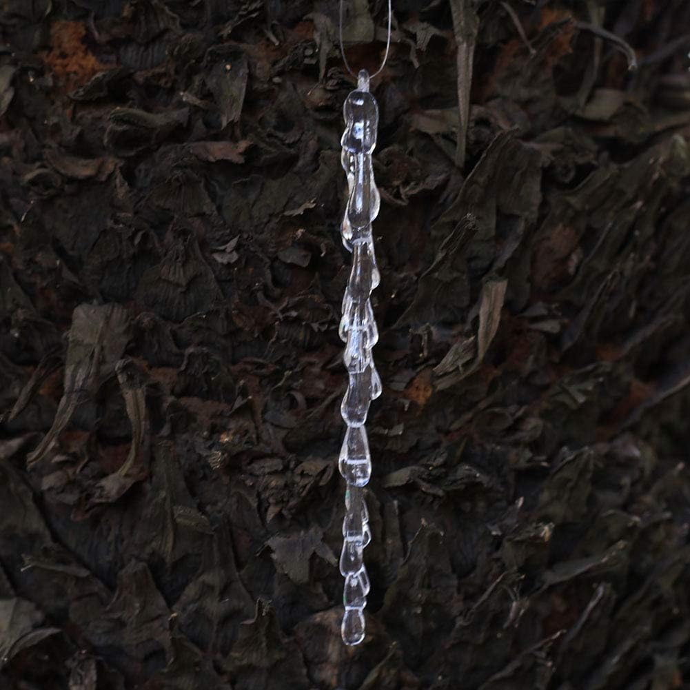 25 pcs icicles Ornament Set - ToBeIT Christmas Decoration Acrylic Clear icicles Set (25pcs Icicle Ornament)