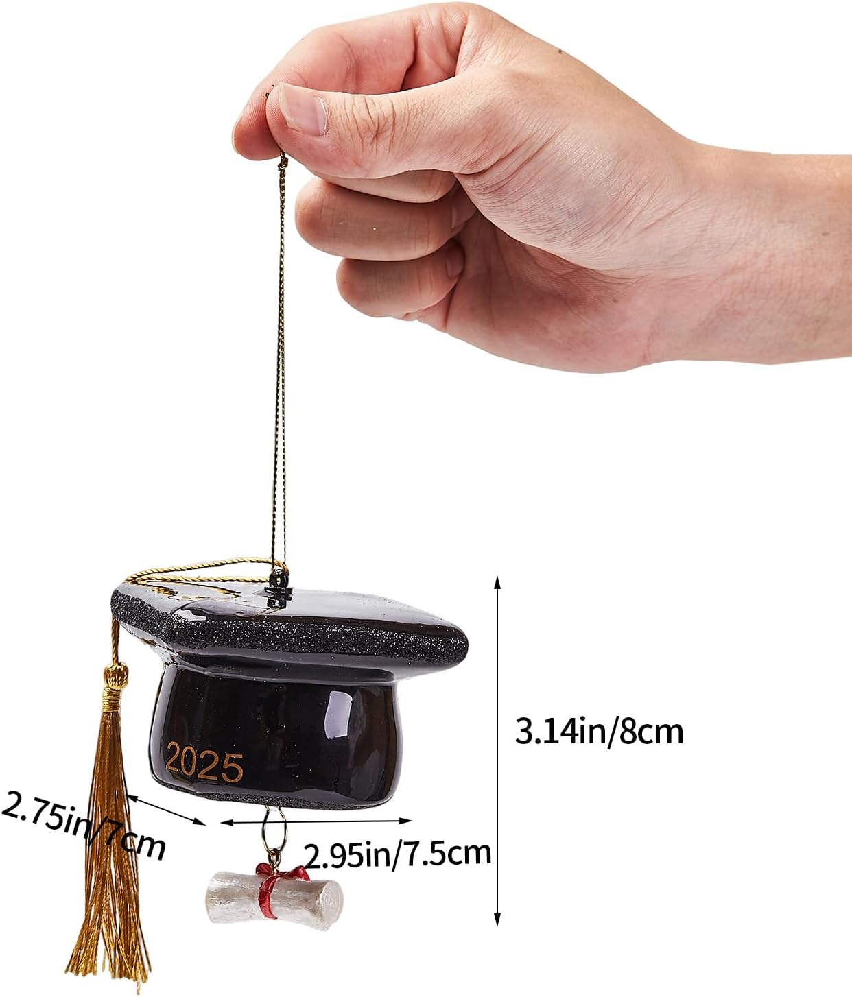 Hanging Christmas Ornaments, 2025 Glass Blown Christmas Tree Ornaments, Christmas Tree Decorations, Funny Gifts & Home Decor, Cap