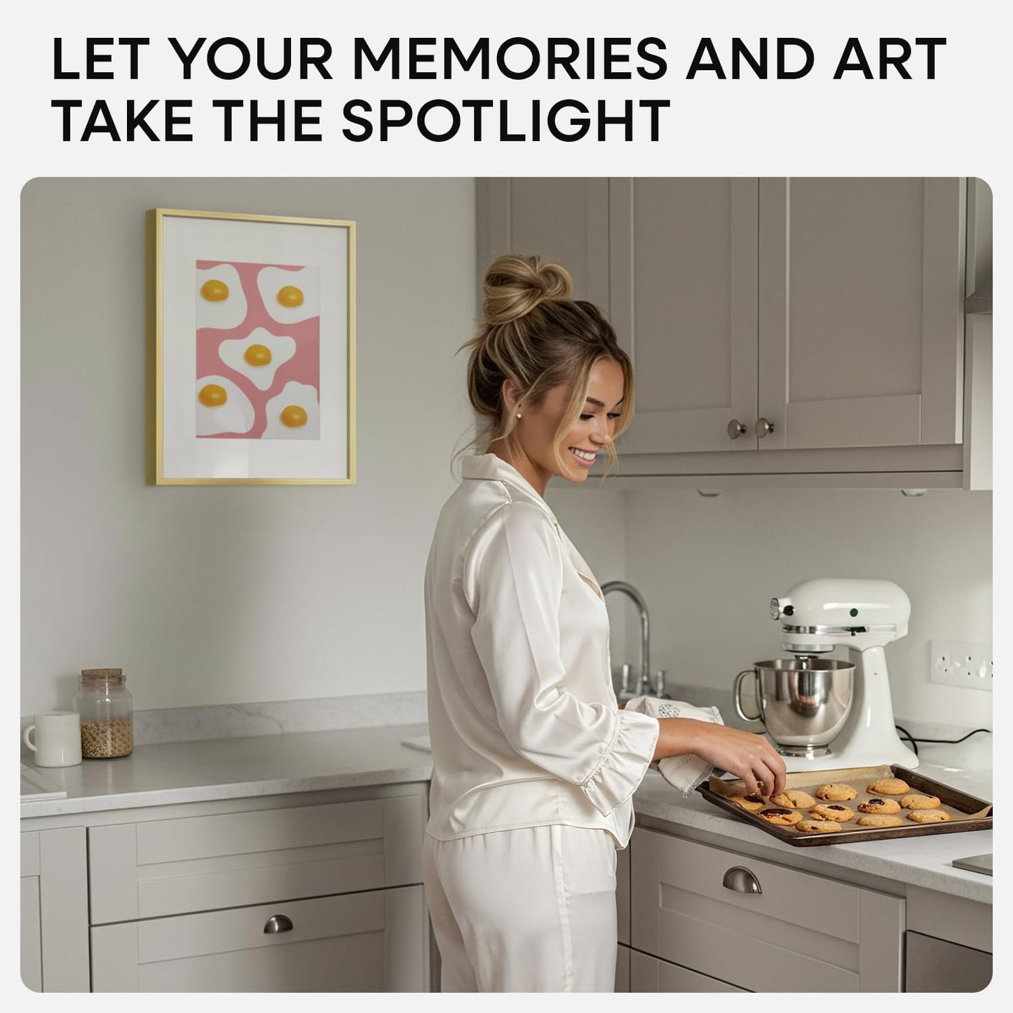 Homeforia A3 Picture Frame Gold, High End Metal 11.7 x 16.5 inch Poster Frames with Mat 8.3 by 11.7 for Photo, A3 Size Frames Matted to A4 Print, 11.7x16.5 Wall Hanging Frame, Tempered Glass, Set of 1