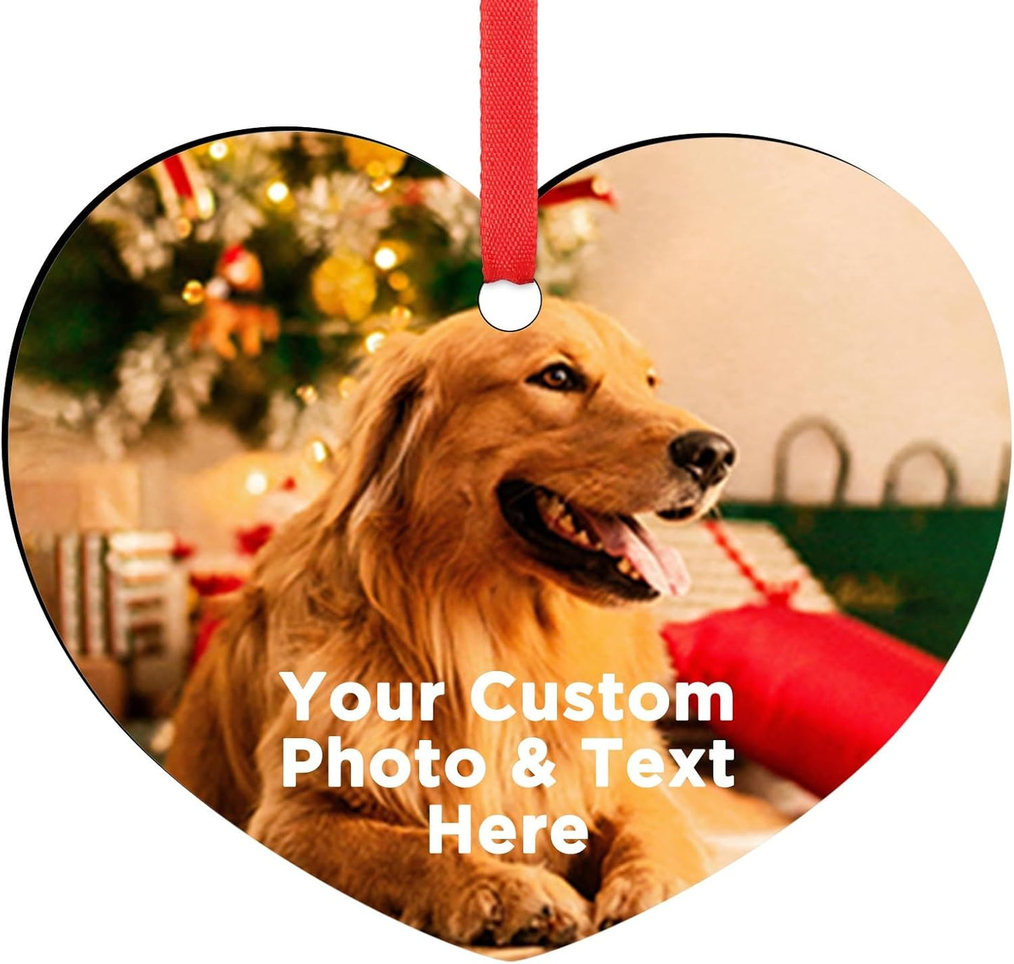 Personalized Christmas Ornaments 2025 Customized with Photo Text Ornament Keepsake Pet First Christmas Ornament Bulk Custom Wooden Xmas Tree Decorations