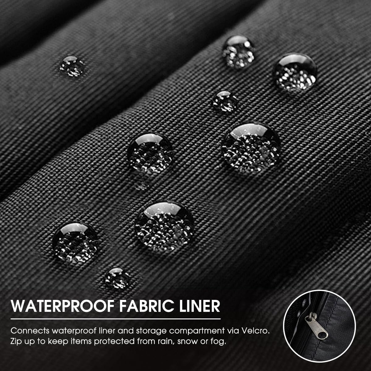 Outdoor 170 Gallon Water-Resistant Wicker Storage Box with Wheels, PE Rattan Deck Box with Waterproof Liner for Outside, Patio Storage Container with Hinged Lid, Horizontal Bin, Brown