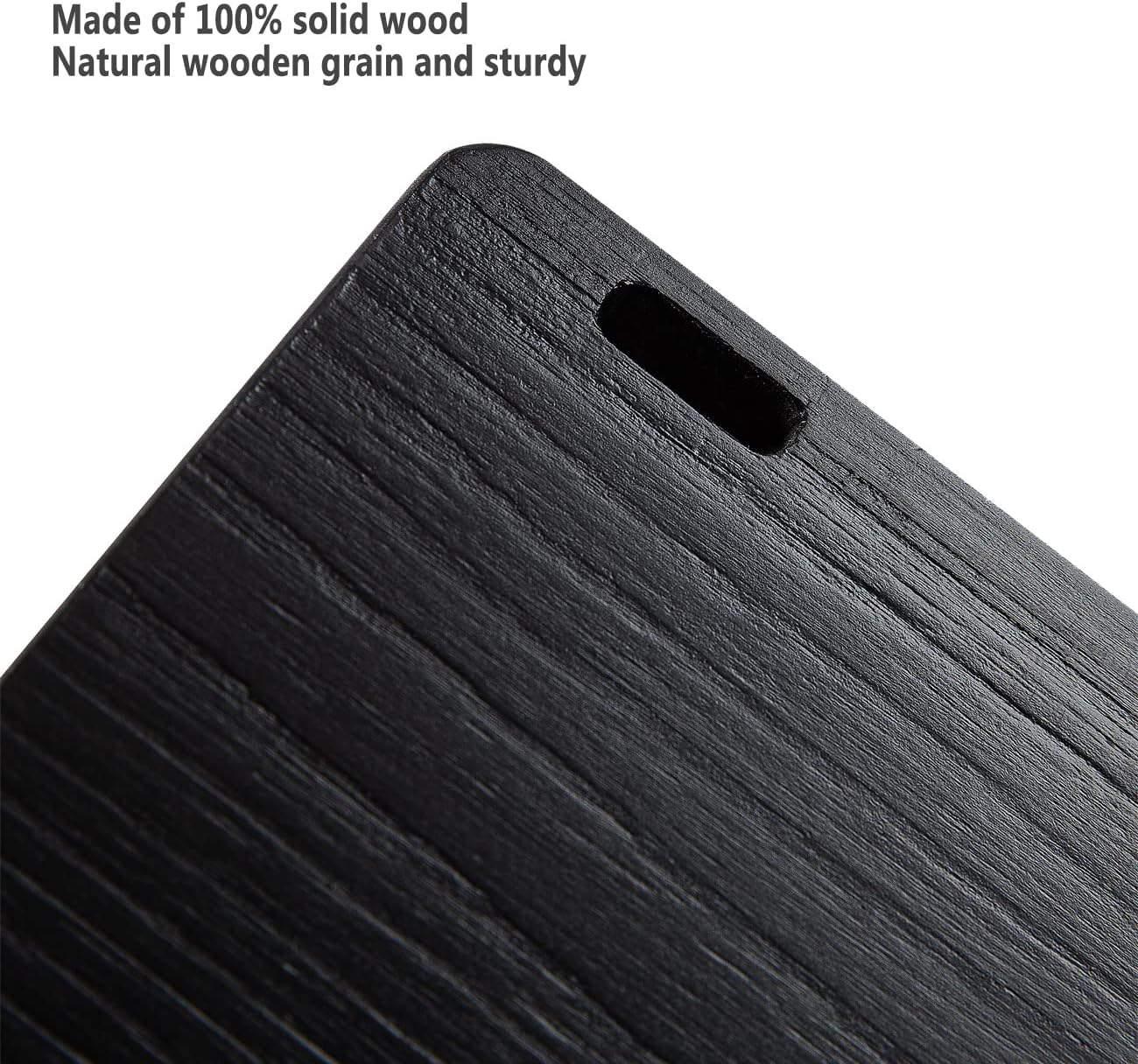 AZSKY Classic Nursery Book Shelves Black Wooden Floating Shelves Wall Bookshelf for Bathroom Decor Kitchen Spice Rack Organizer Kids Room 24 Inch Set of 3