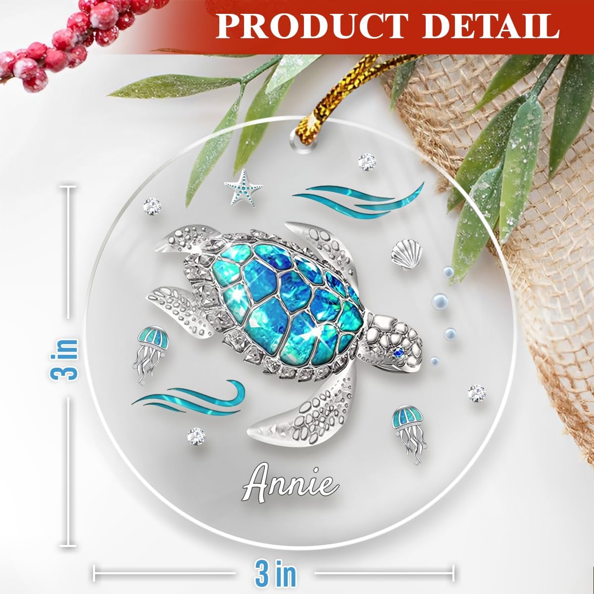 Personalized Graduation Ornament She Believed She Could So She Did Class of 2024 Christmas Acrylic Ornaments Keepsake Gifts Xmas Tree Decorations