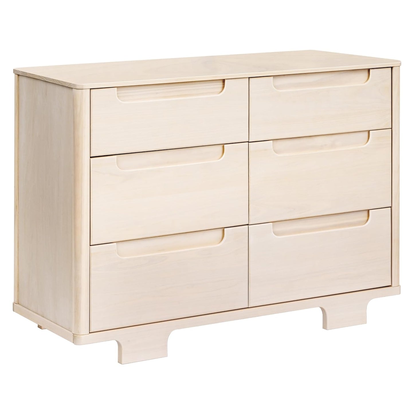 babyletto Yuzu 6-Drawer Dresser in Washed Natural, Greenguard Gold Certified