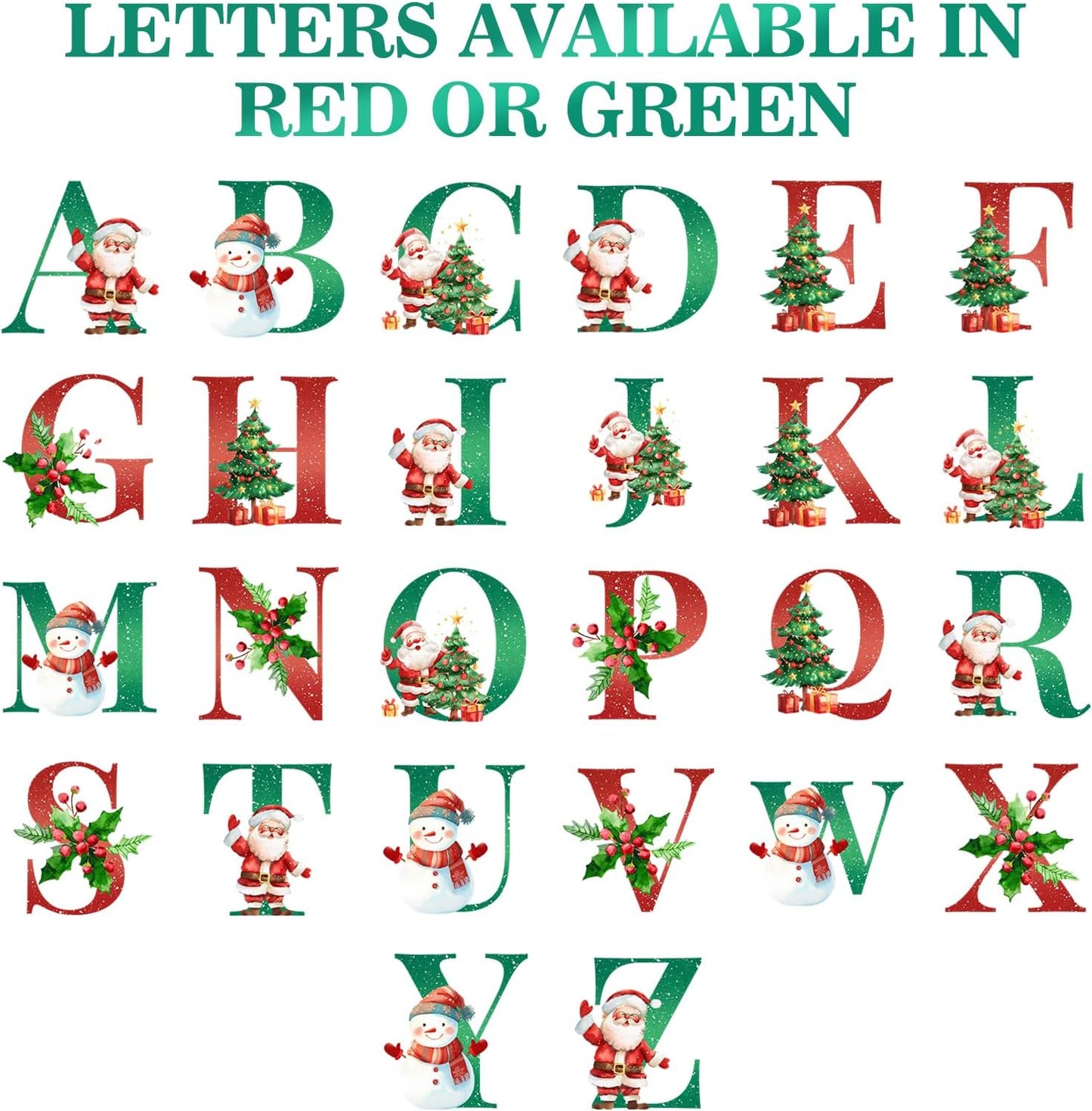 Personalized Christmas Ornaments 2025 Ceramic Custom Name Date Initial A-Z Monogram Christmas Ornament Personalized Ornament Christmas Xmas Tree Decorations for Kids Couples Family Friends