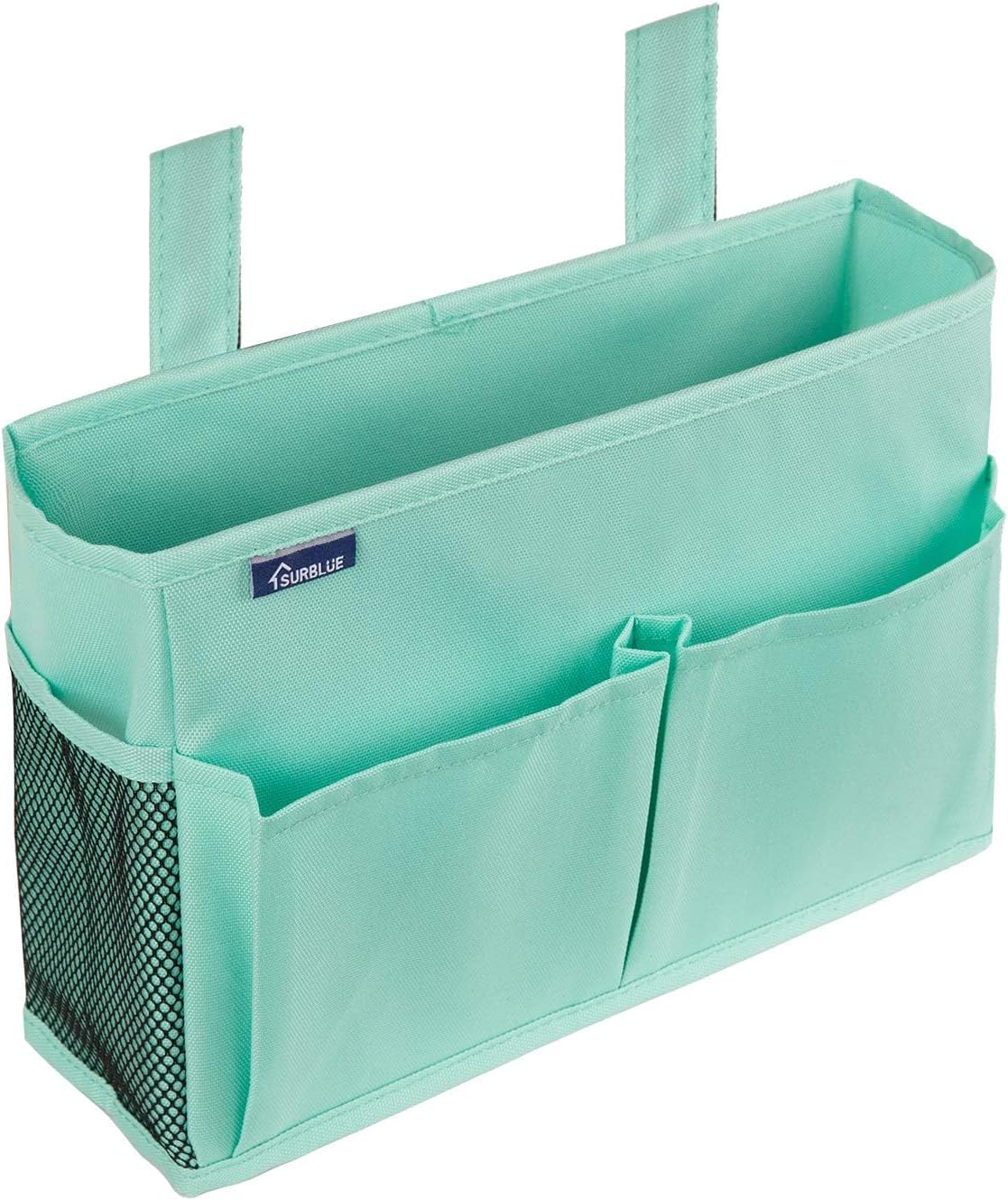 Surblue Caddy Hanging Organizer Bedside Storage Bag for Bunk and Hospital Beds, Green, Small