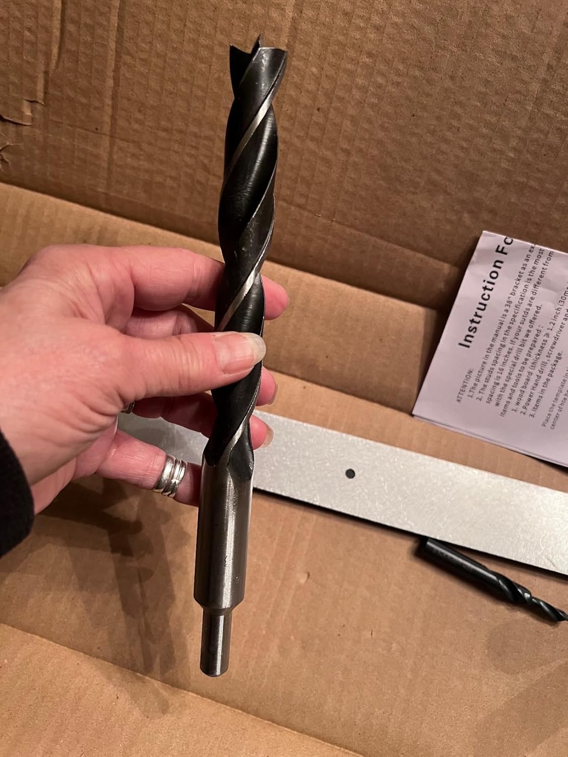 38'' Heavy-Duty Floating Shelf Bracket, Hidden Shelf Bracket for Fireplace Racks and Shelves, if Installed on Studs, max Load of 210 pounds, 38 inches (with Ease kit)