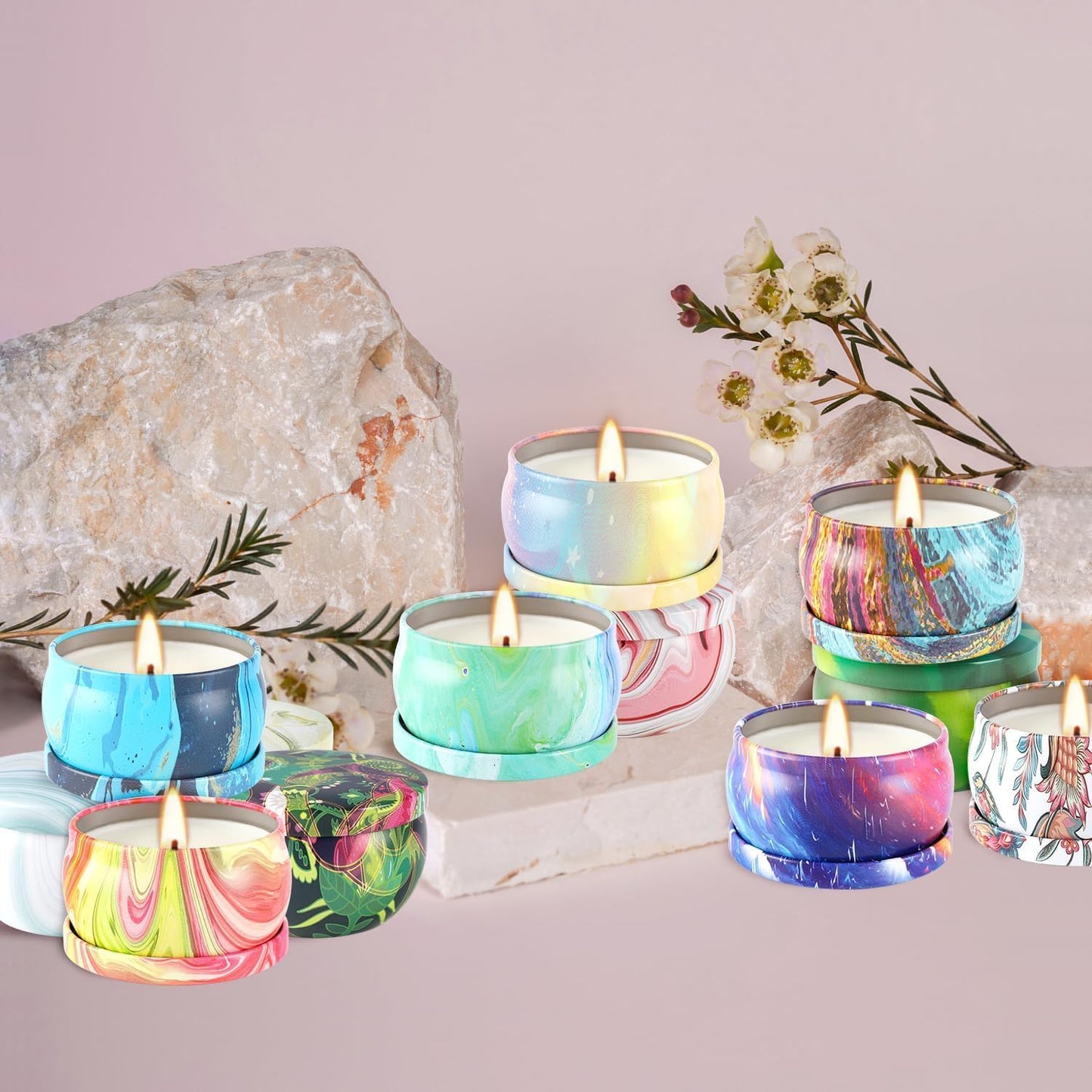 36 Pack Scented Candles Set for Home, Relaxing Stress Relief, Aromatherapy - Natural Soy Wax and Fragrance - Gifts for Women, Mom, Best Friend, Wife, Birthday