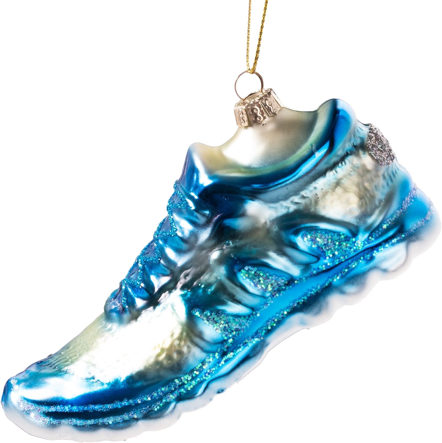 Hanging Christmas Ornaments, 2025 Glass Blown Christmas Tree Ornaments, Blue Christmas Tree Decorations, Funny Gifts & Home Decor, Running Shoes