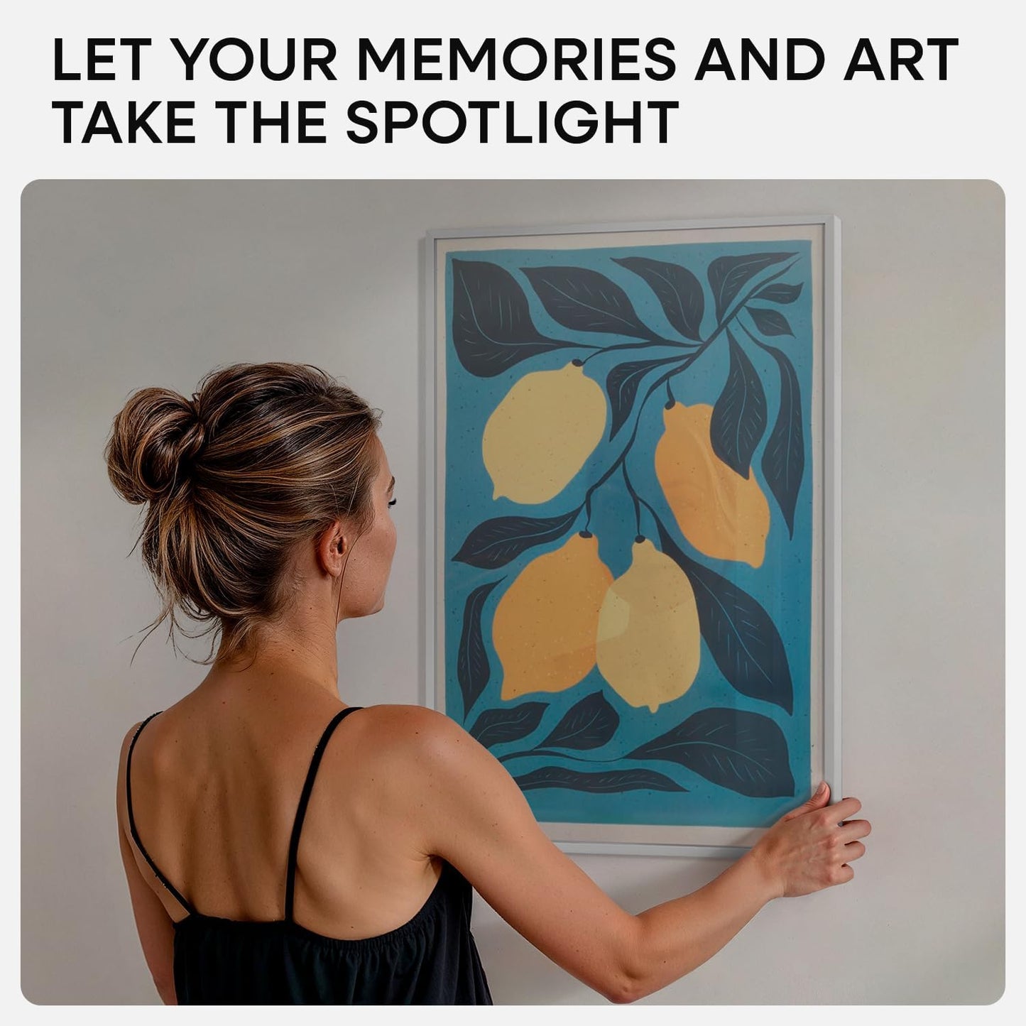 Homeforia 16x24 Silver Picture Frames, High End Metal 16x24 Poster Frame with Mat 12x18 in Photo, 16 x 24 Silver Frame Matted to 12 by 18 Print, 24x16 Hanging Frame, Tempered Glass, Wall Kit, Set of 1