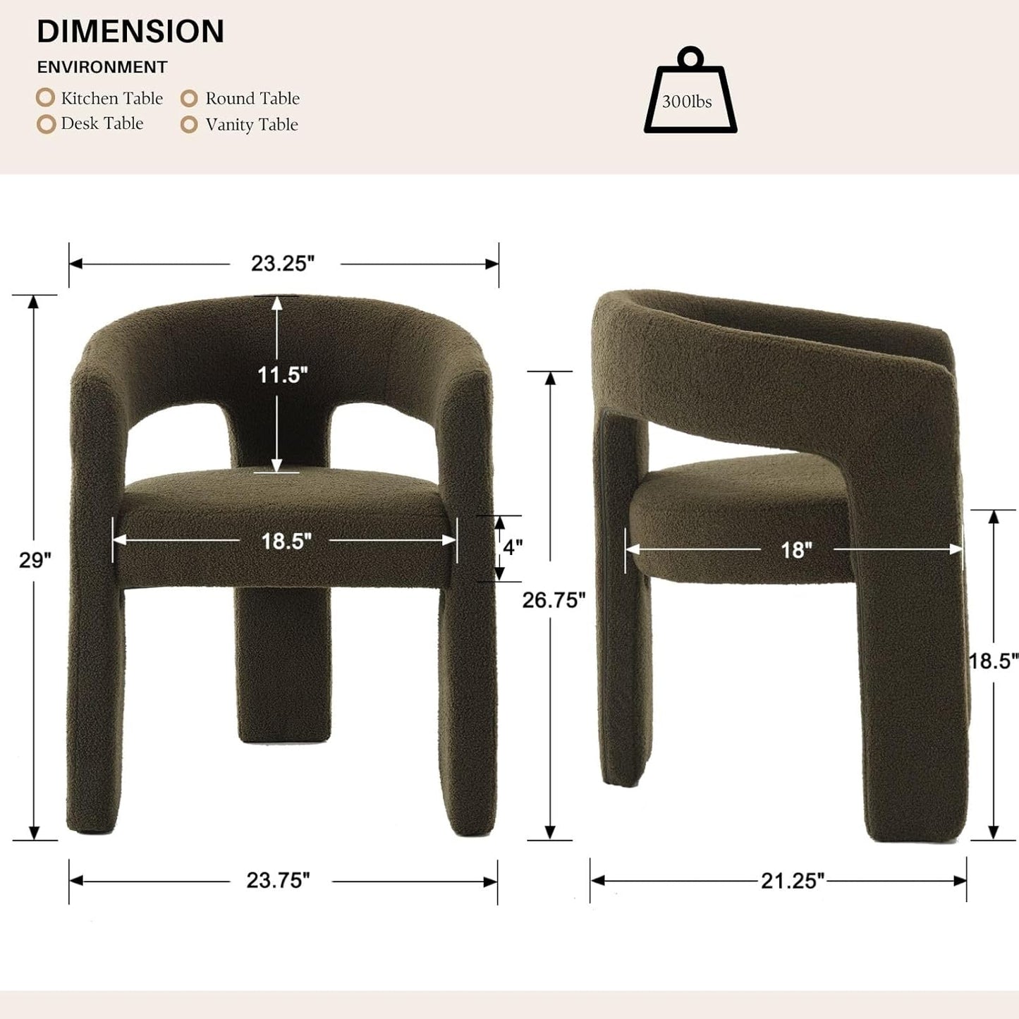 Green Sherpa Dining Chairs Set of 4, Modern Barrel Dining Room Chairs Upholstered Faux Fur Accent Chair with Arms and Round Back for Living Room Kitchen Armchair No Assembly Needed