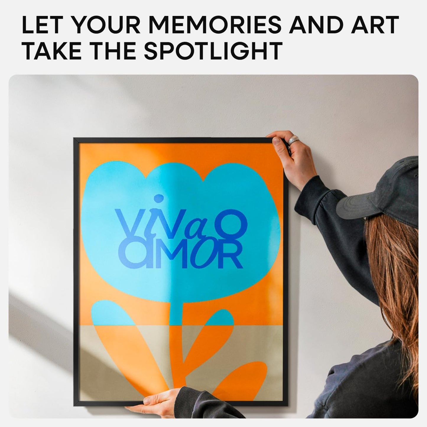 Homeforia 16 x 20 Picture Frame Black, High End Metal 11x14 Matted for 16x20 Frame, 16 x 20 Black Poster Frame with Mat 11 x 14 inch Photo, 20x16 Thin Hanging Frame, Tempered Glass, Wall Kit, Set of 1