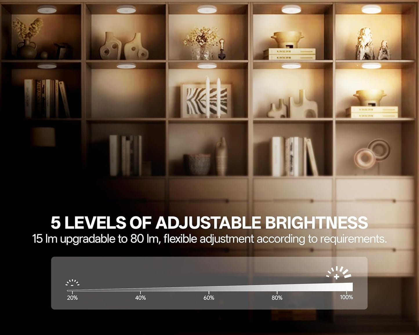 Homelist Upgraded Ultra Bright Motion Sensor Lights Indoor, 6 Pack Rechargeable Puck Light with Remote, 1500mAh Battery Operated Sensor Night Light for Stairs, Cabinet, Bedside, Closet