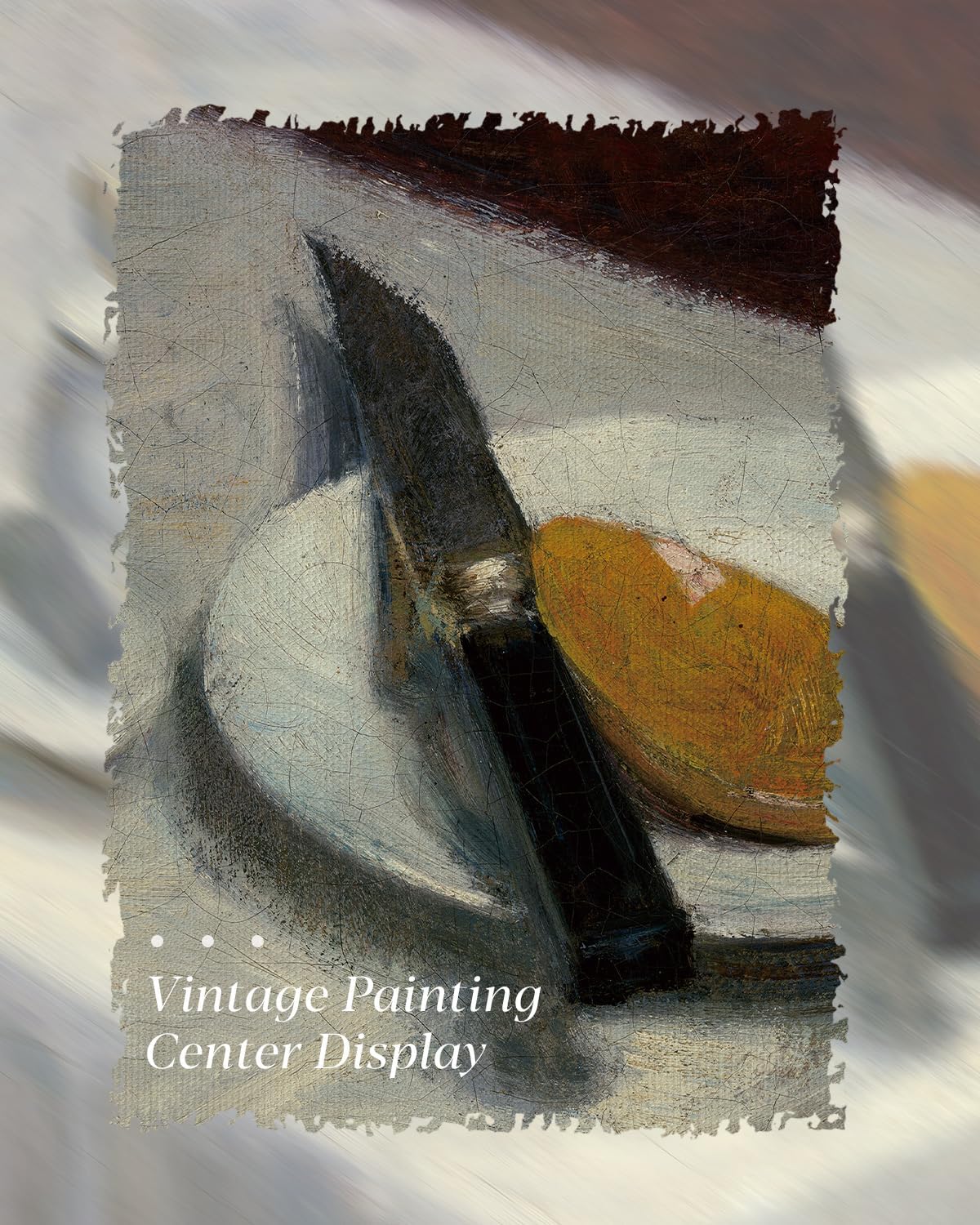 HUARCEY Gold Framed Vintage Wall Art for Living Room, Still Life Painting Prints Shelf Decor for Kitchen, Aesthetic Bedroom Wall Art, Best Gifts for Friends or Family - Before Meals 16L x 12W