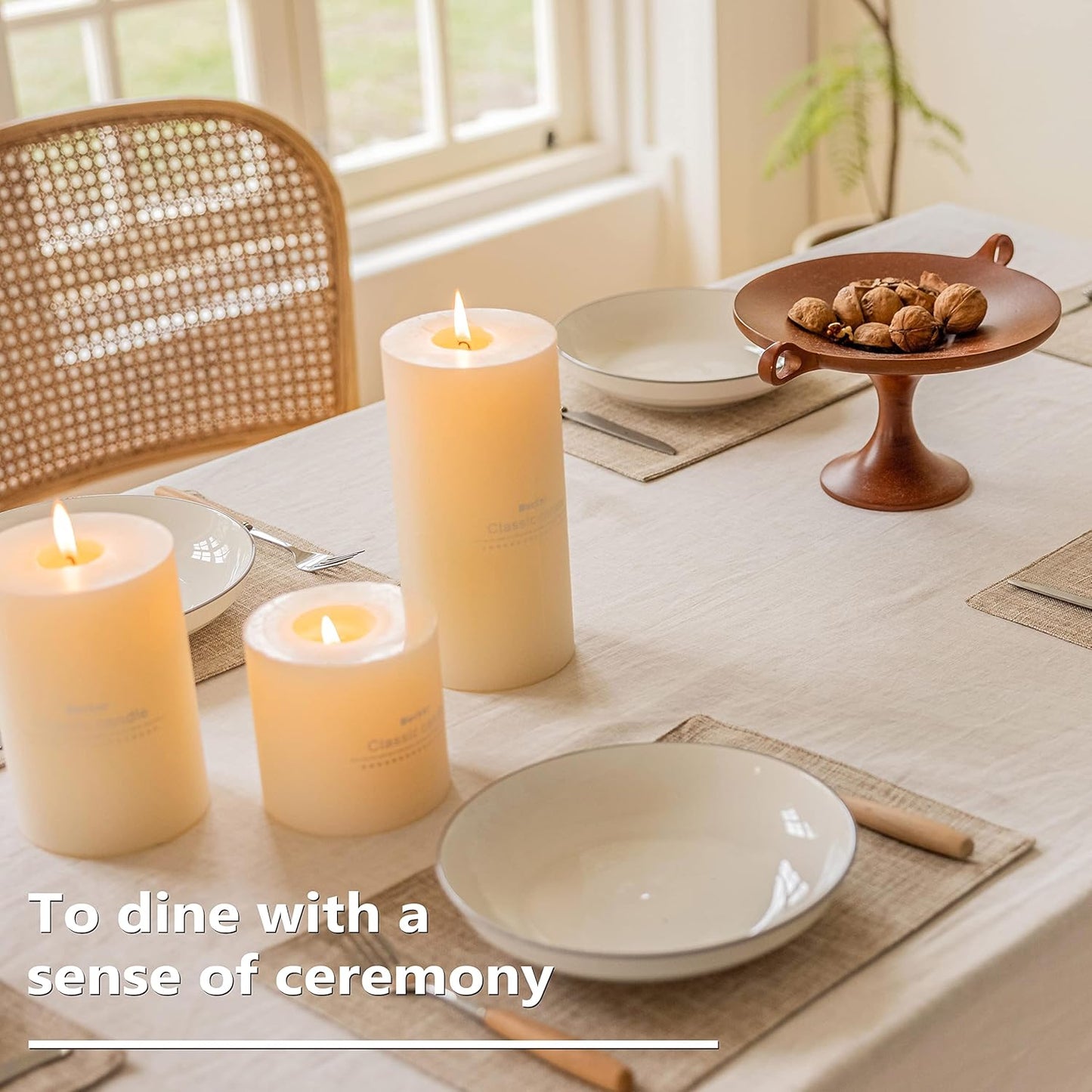 Home Brilliant Linen Place Mats Set of 4 Heat Resistant Dining Table Place Mats Cloth Placemats Kitchen Table Mats Placemat, Burlap