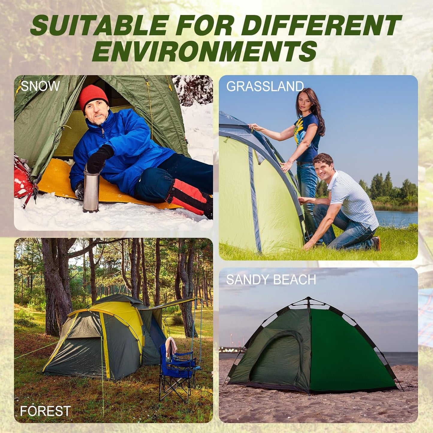 Hicarer 20 Pcs 20 Pcs 8'' Screw in Tent Stakes Heavy Duty Ground Metal Stakes for Inflatables with Hex Head Driver for Outdoor Camping Tent Inflatable Garden Decor (Orange)