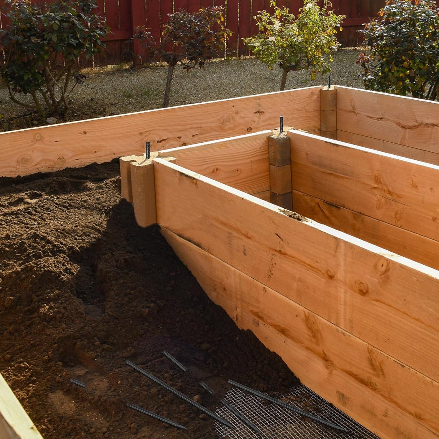 16 inches Ground Rebar Stakes (16 pcs) Heavy Duty Metal Spikes for Concrete Timber Garden Plant, Long Straight Steel Stakes for Tent, 3/8" Thickness Ground Anchors with Chisel Point End, Black