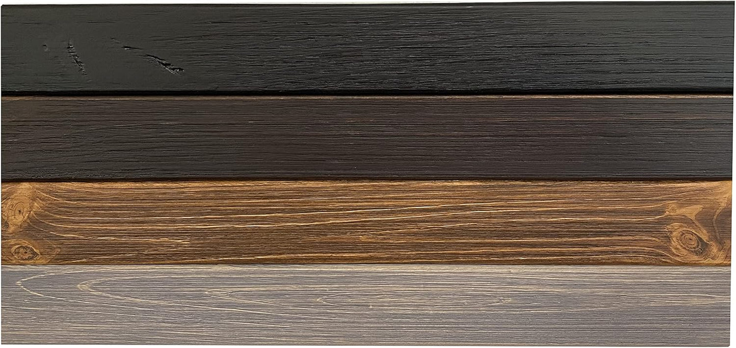 joelsantiques Floating Shelf, Wood Wall Shelf, Natural Wooden Home Decor for Bathroom Kitchen Bedroom, Hanging Mounted Invisible Bracket (Medium Brown, 7" Deep x 60" Wide)