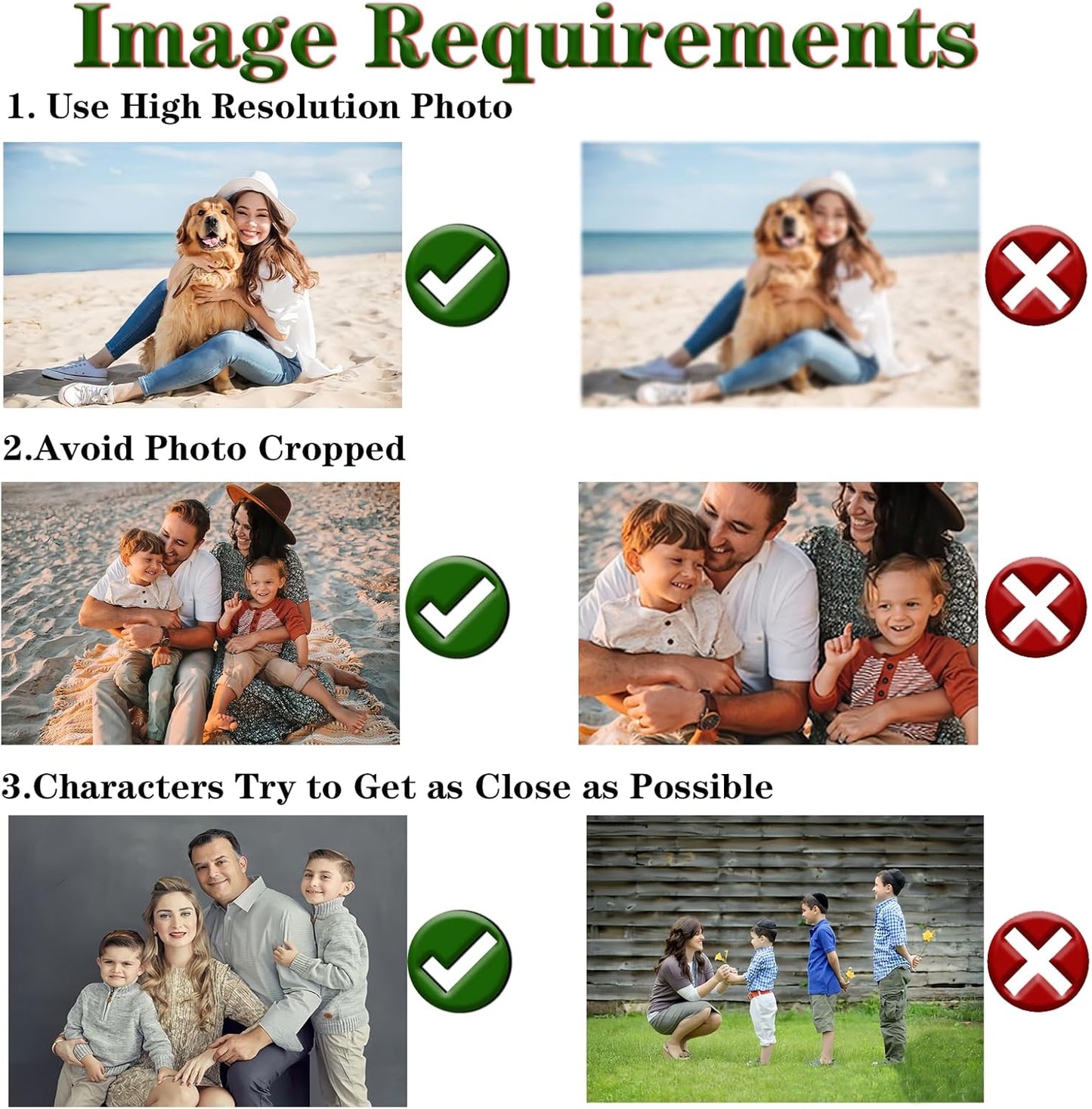 Personalized Christmas Ornament 2025, Photo Acrylic Customized Family Baby's Frist Christmas Ornament with Picture for Xmas Tree Decor Custom Gifts -Style3