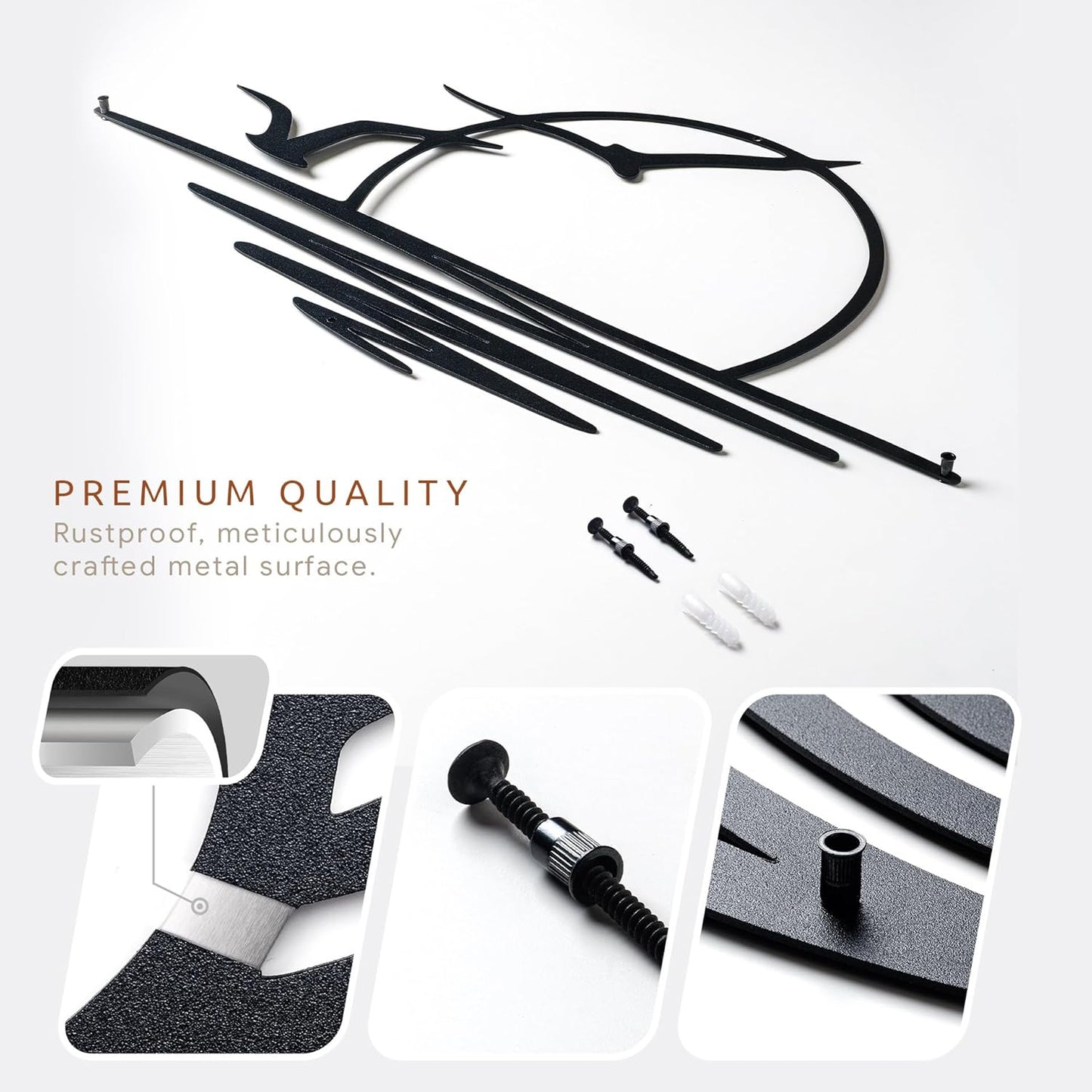 Wita Home Sunset with Seagulls Metal Wall Mounted Art, Handcrafted Metal Home Decor with Static Powder Coating, Eye-Catching Addition to Living Room Decor, Modern Beach Decor for Indoor and Outdoor Spaces, Perfect Housewarming Gift (56 x 28 inches)