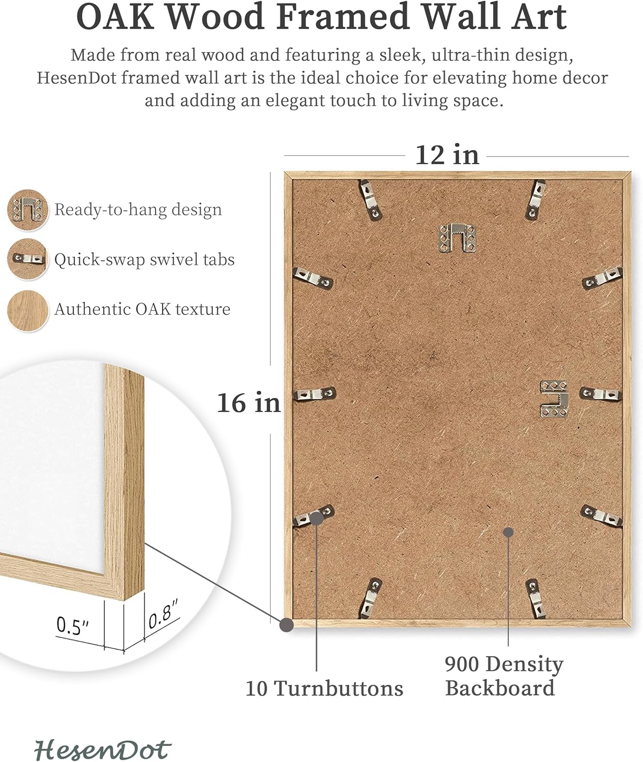 HesenDot Natural OAK Wood Framed Italian Positano Beach Wall Art,12x16in Amalfi Coast Canvas Wall Print,Summer Coastal Landscape Poster Wall Decor for Living Room,Bedroom,Office Gallery Set of 1