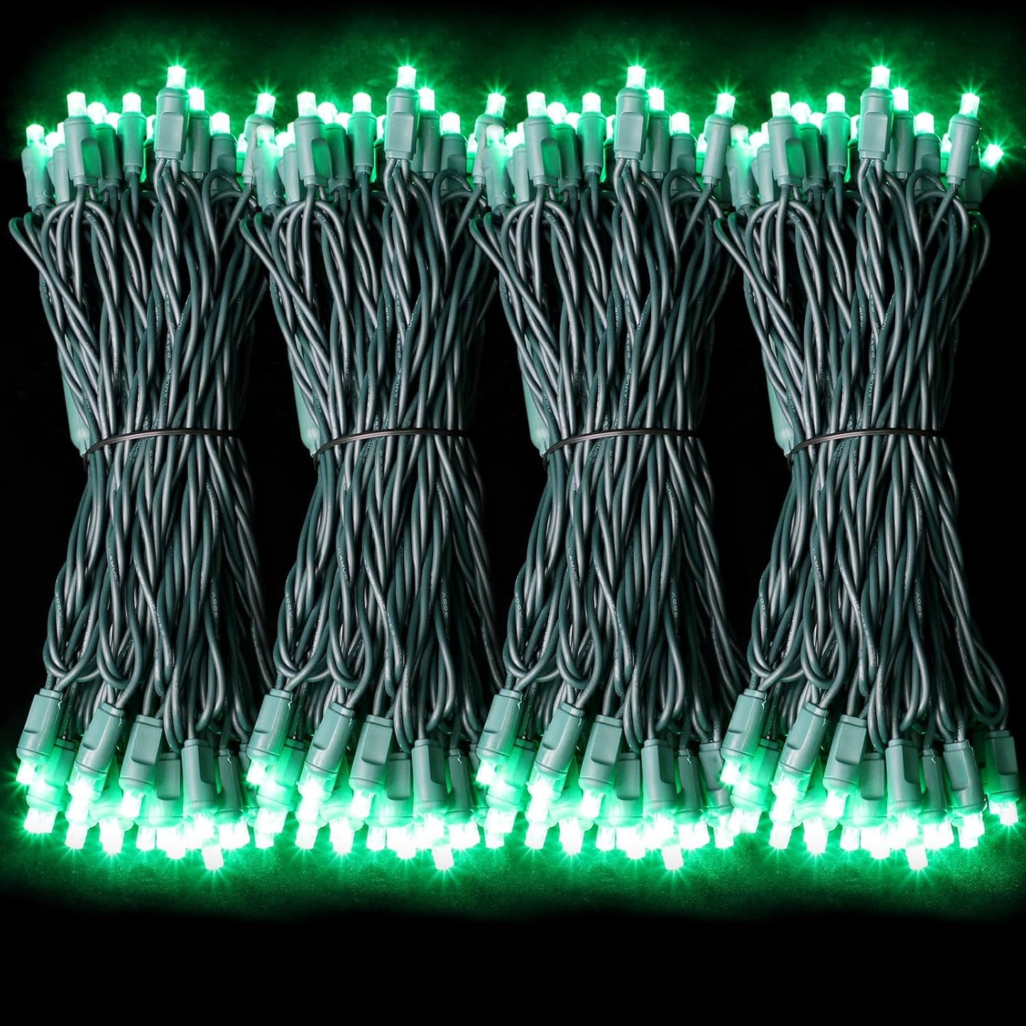 50LED String Lights,LED Christmas Lights,6" SPACING,Green Wire,Green Colour,Commercial Grade
