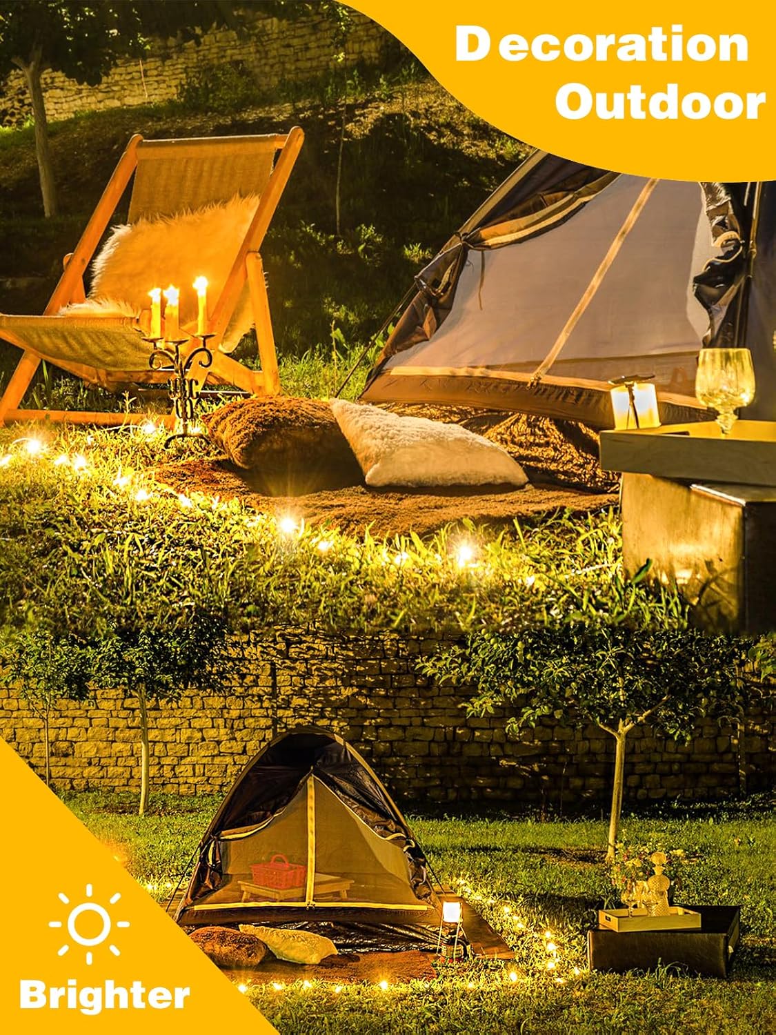 4 Pack 60 LED Fairy Lights Battery Operated with Timer, 20FT Waterproof Twinkle Lights Indoor Outdoor, Cuttable String Lights for Bedroom, Wedding, DIY, Centerpiece, Christmas Decorations (Warm White)