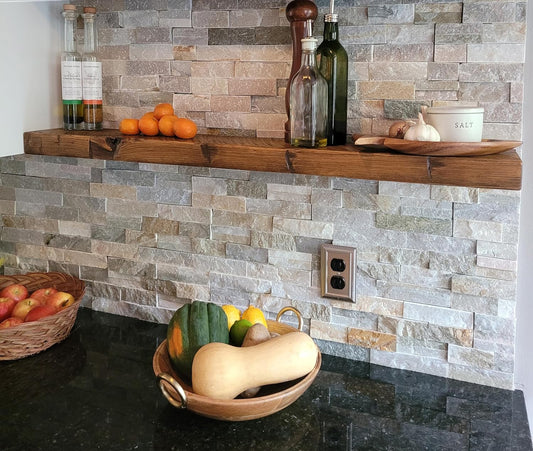 joelsantiques - 60 Inch Wooden Floating Shelves for Wall - 60x9x2 in - Made of Natural Wood - Long Heavy Duty Rustic Wall Shelves for Bedroom - Perfect for Living Room, Kitchen - Medium Brown